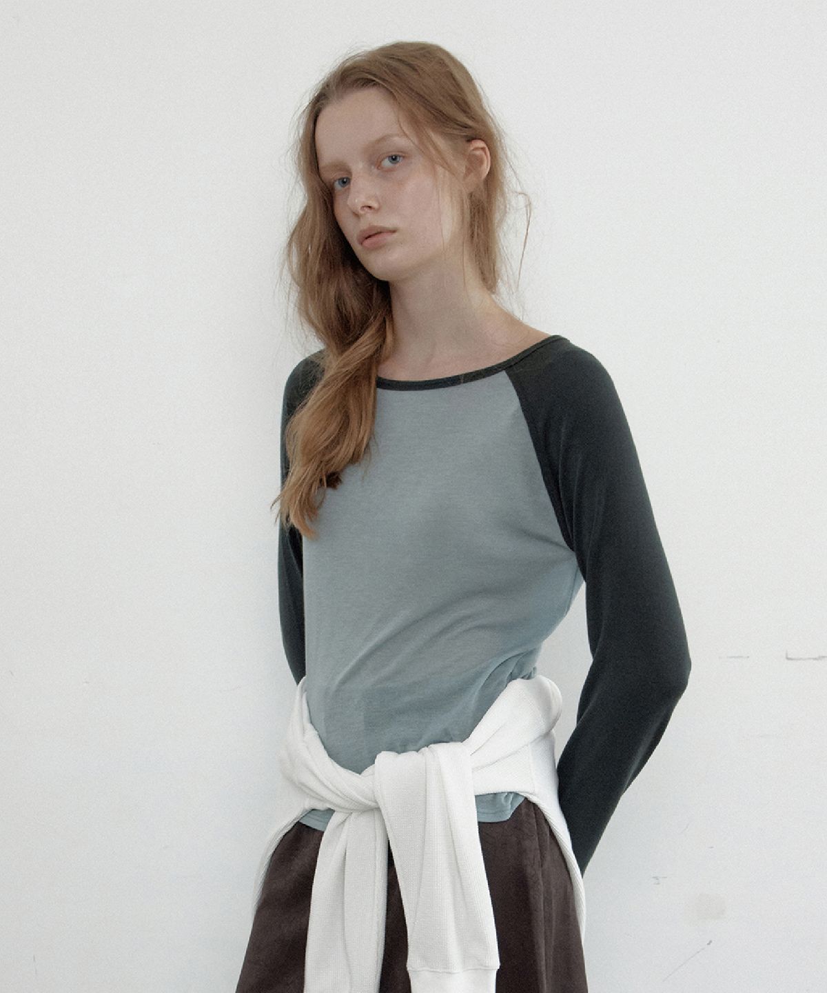 토아베(TOAVE) Soft Tencel Raglan Tee (Sky blue)