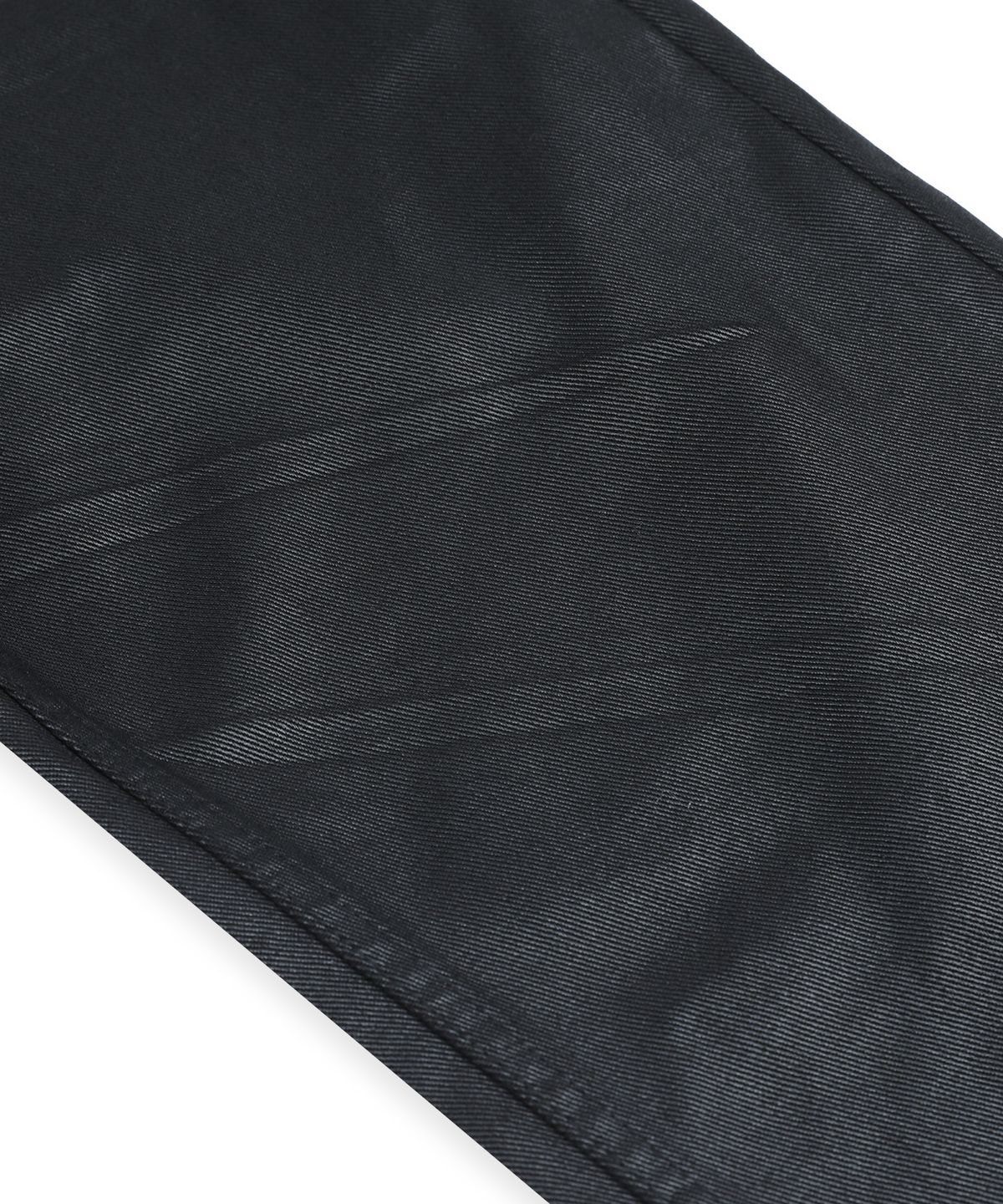 엑스톤즈(XTONZ) XP345 아일렛 벨티드 새깅 플레어 코팅 코튼 팬츠 (BLACK)