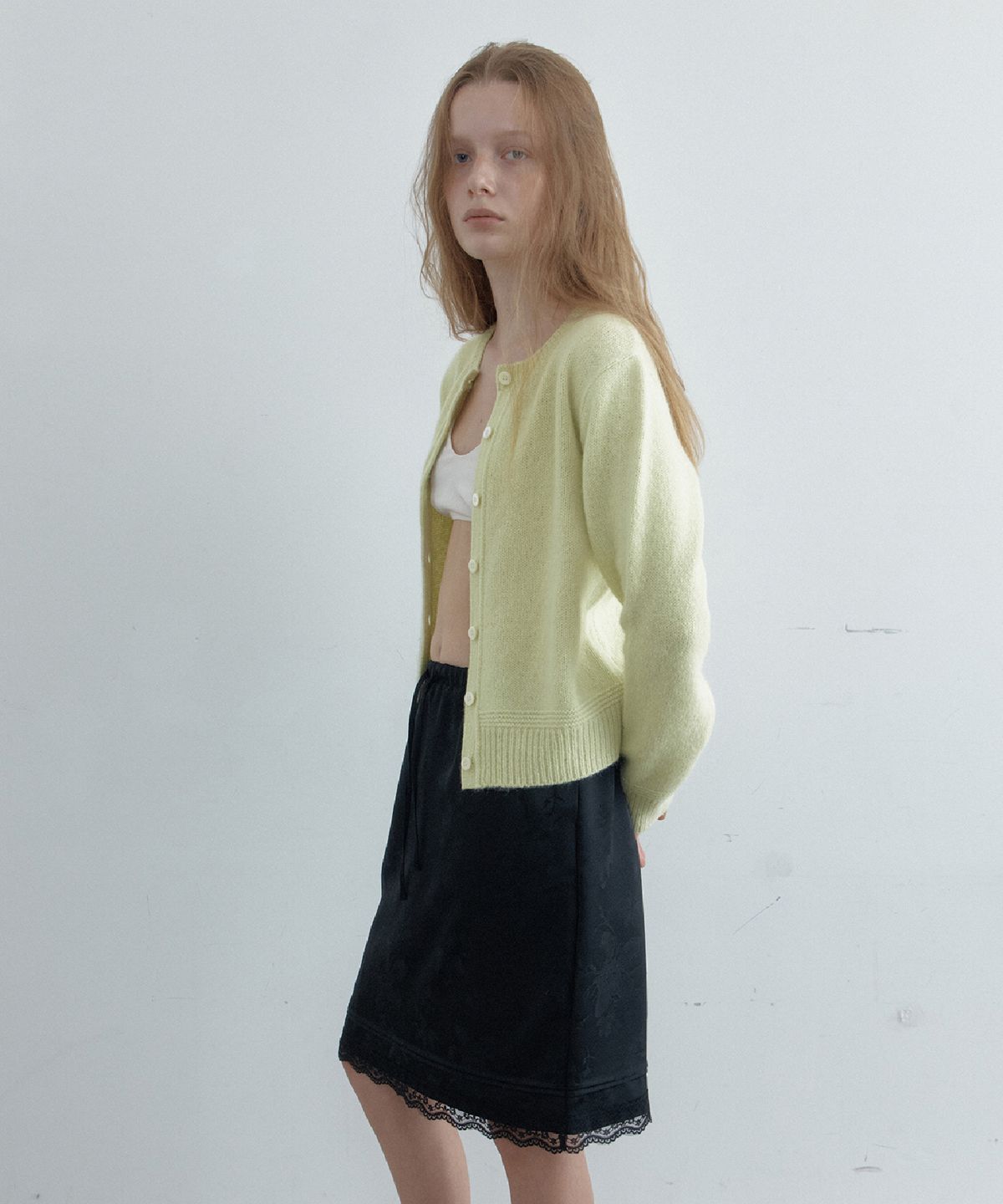 토아베(TOAVE) Windflower Midi Skirt (Black)