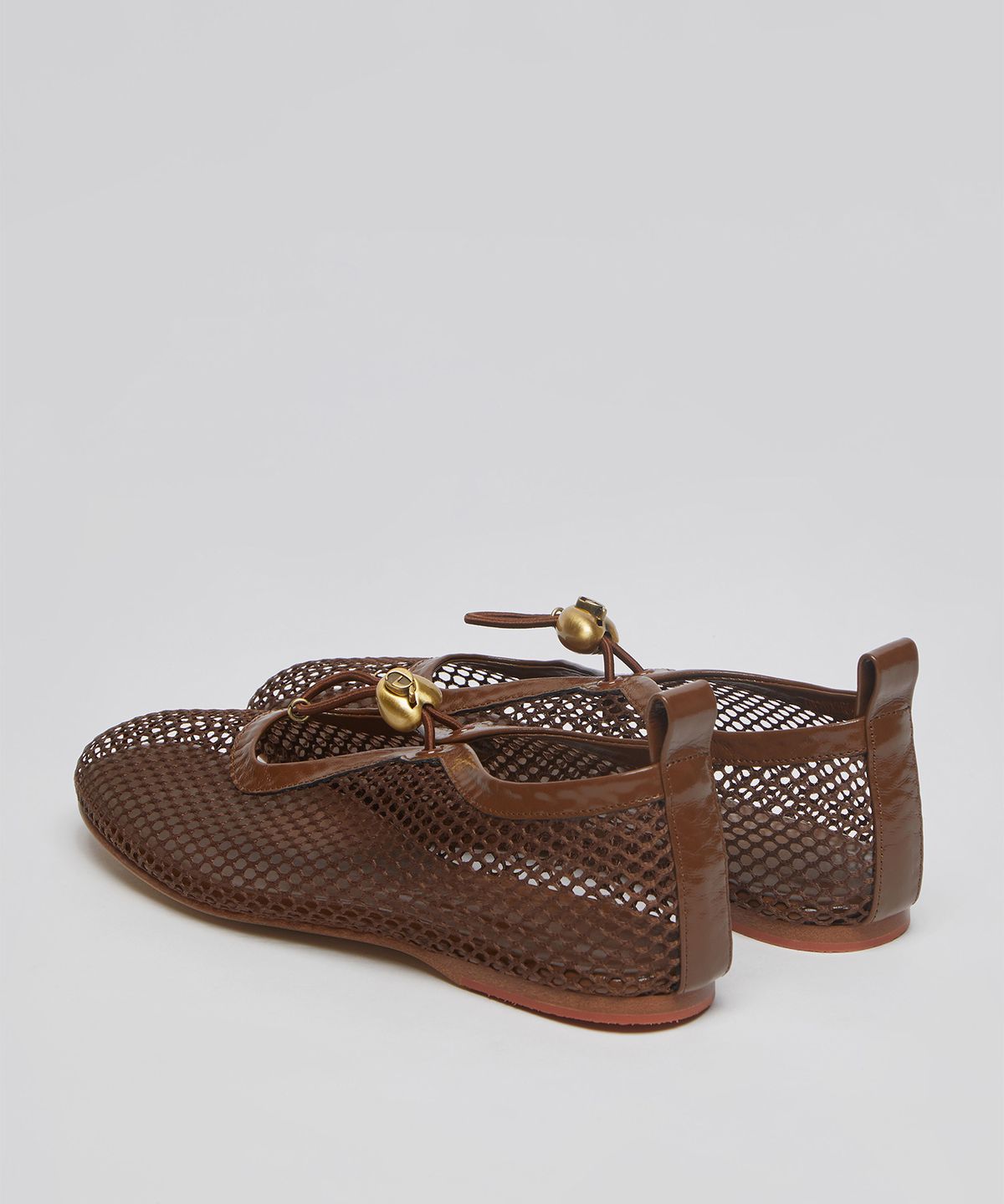 아카이브앱크(ARCHIVEPKE) Mesh luv string flats(Milk brown)_OK1DX26003MBR