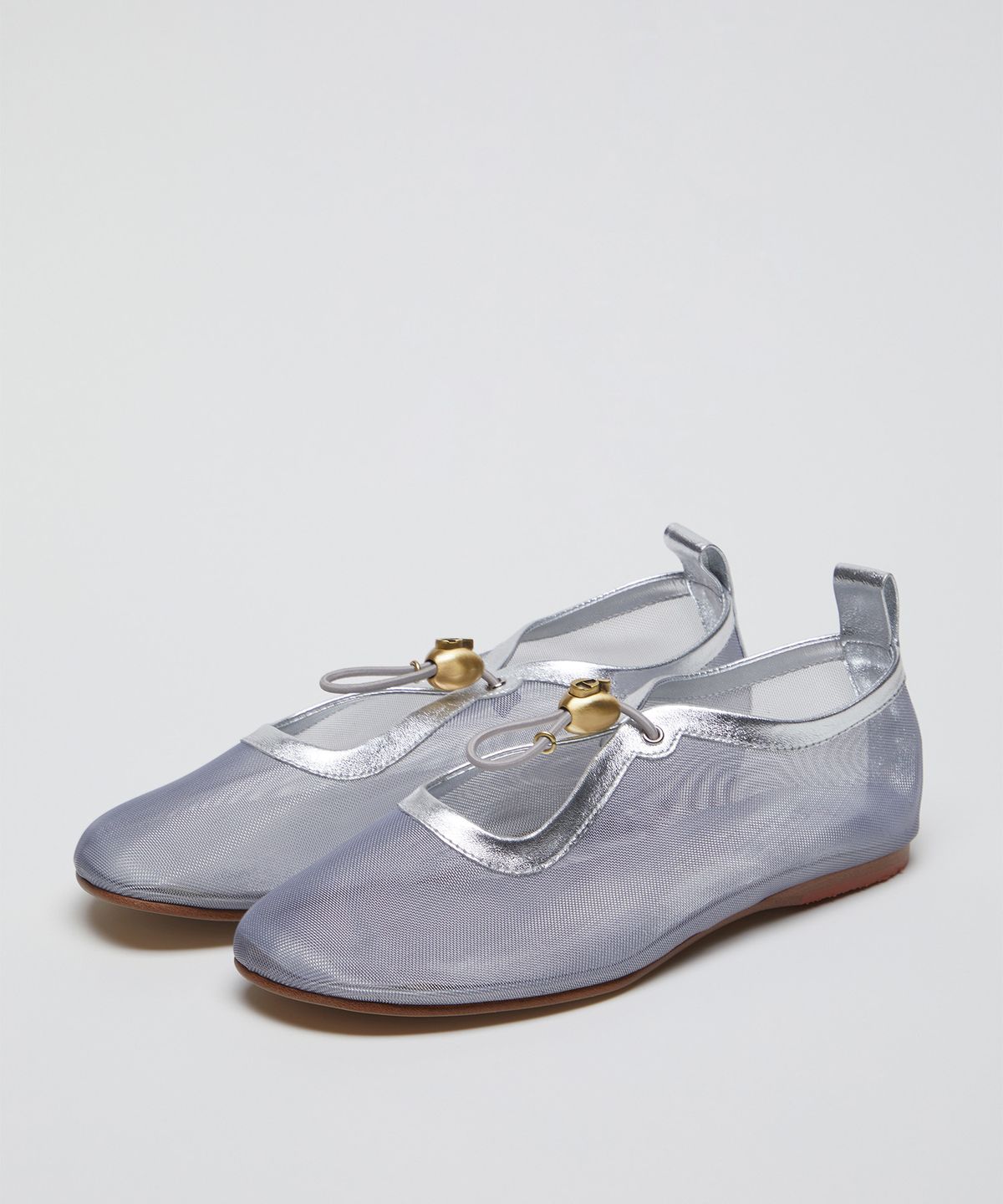 아카이브앱크(ARCHIVEPKE) Mesh luv string flats(Mesh silver)_OK1DX26003MSI