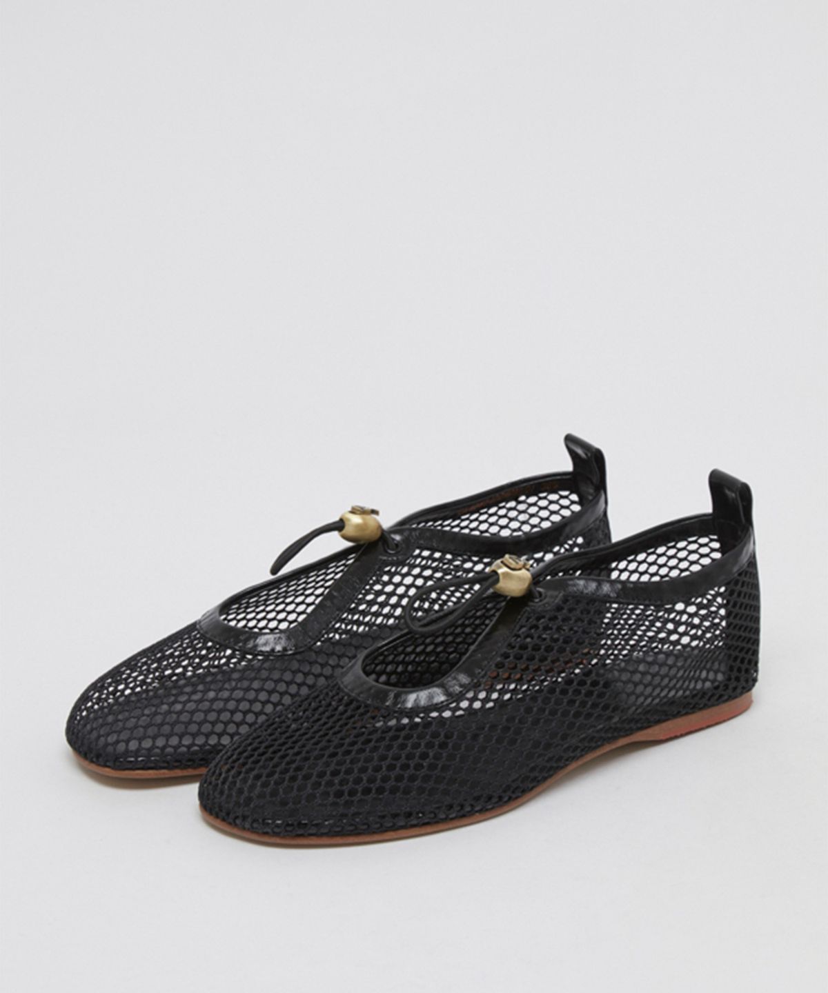 아카이브앱크(ARCHIVEPKE) Mesh luv string flats(Deep sleep)_OK1DX26003BLK