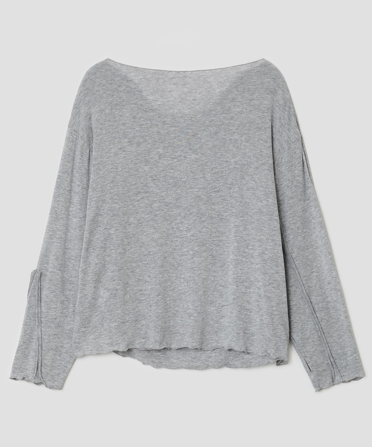 타입서비스(TYPESERVICE) Draped Ruched Top [Gray]