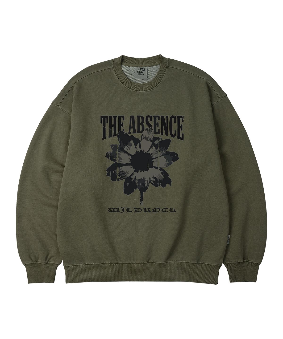 와일드락(WILDROCK) Absence Flower 피그먼트 오버핏 맨투맨_5 COL
