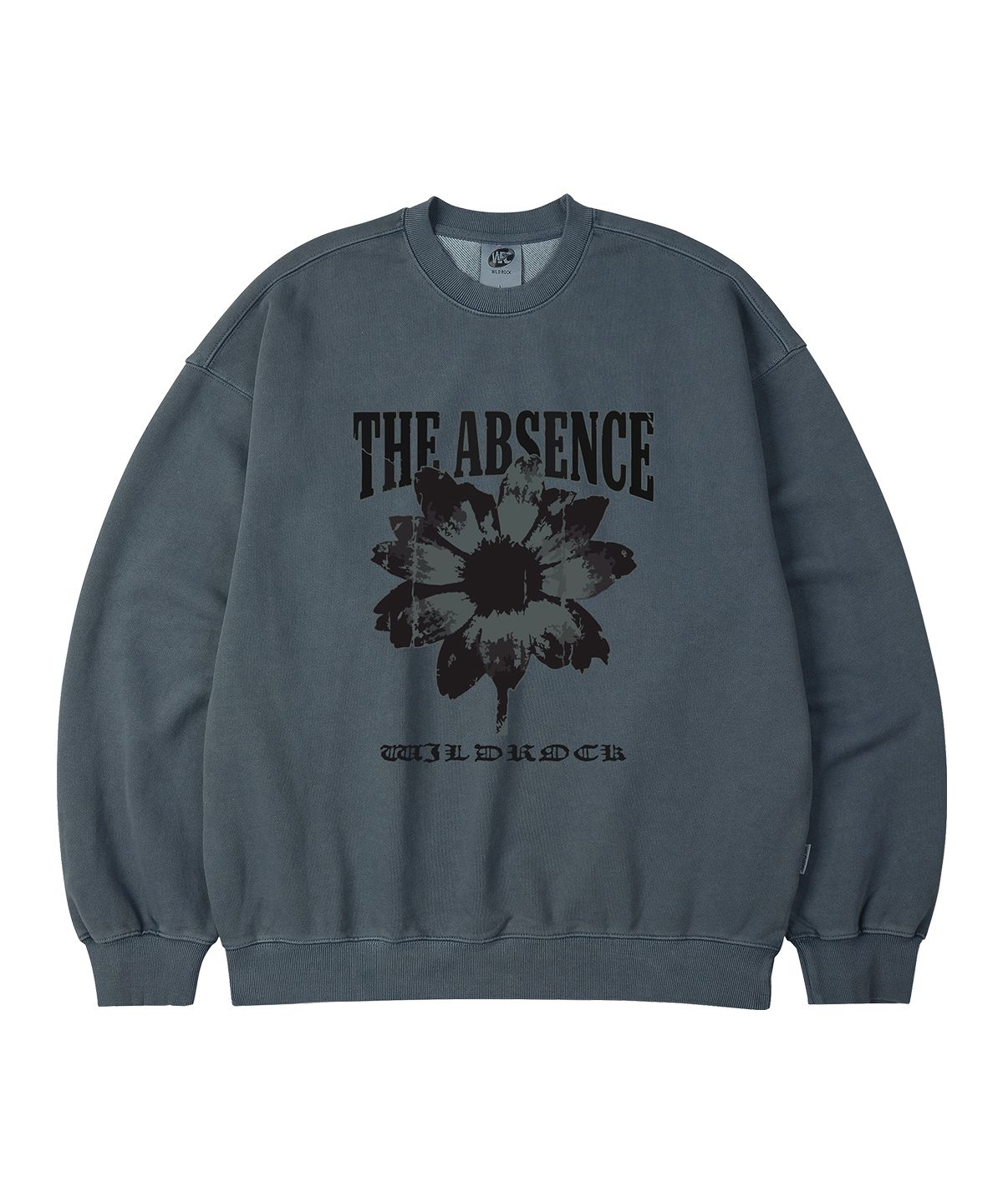 와일드락(WILDROCK) Absence Flower 피그먼트 오버핏 맨투맨_5 COL
