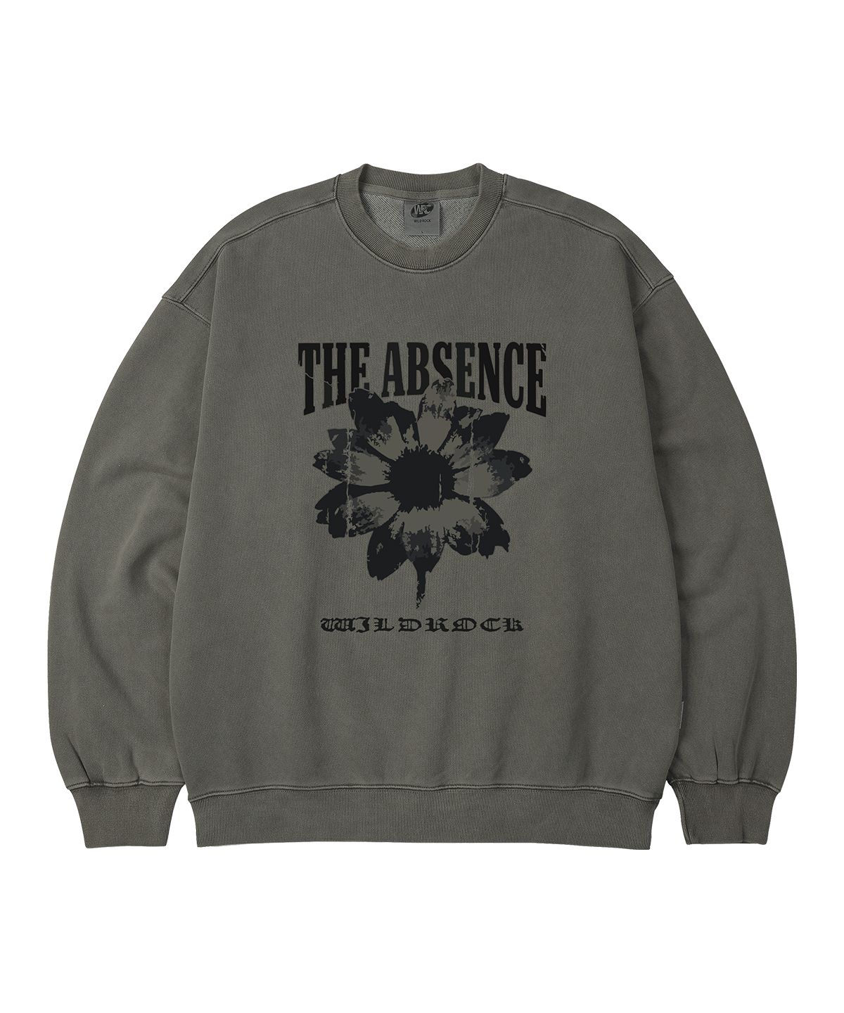 와일드락(WILDROCK) Absence Flower 피그먼트 오버핏 맨투맨_5 COL