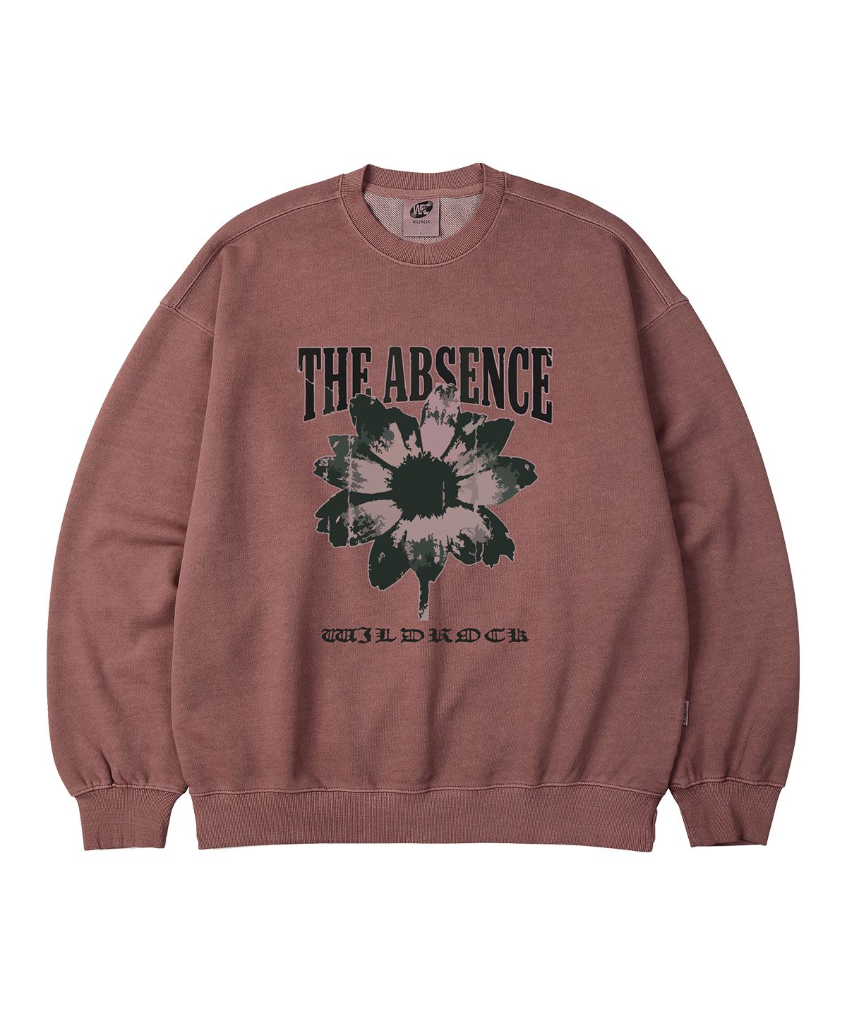 와일드락(WILDROCK) Absence Flower 피그먼트 오버핏 맨투맨_5 COL