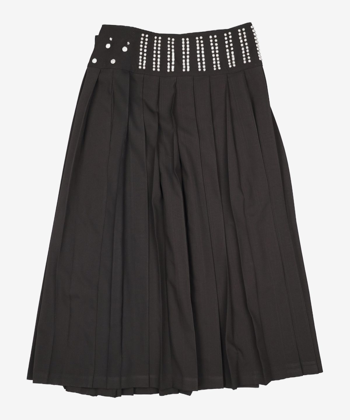김미더영(GIMMETHEYOUNG) G_FULLY STUDDED BELT SKIRT / BLACK 1