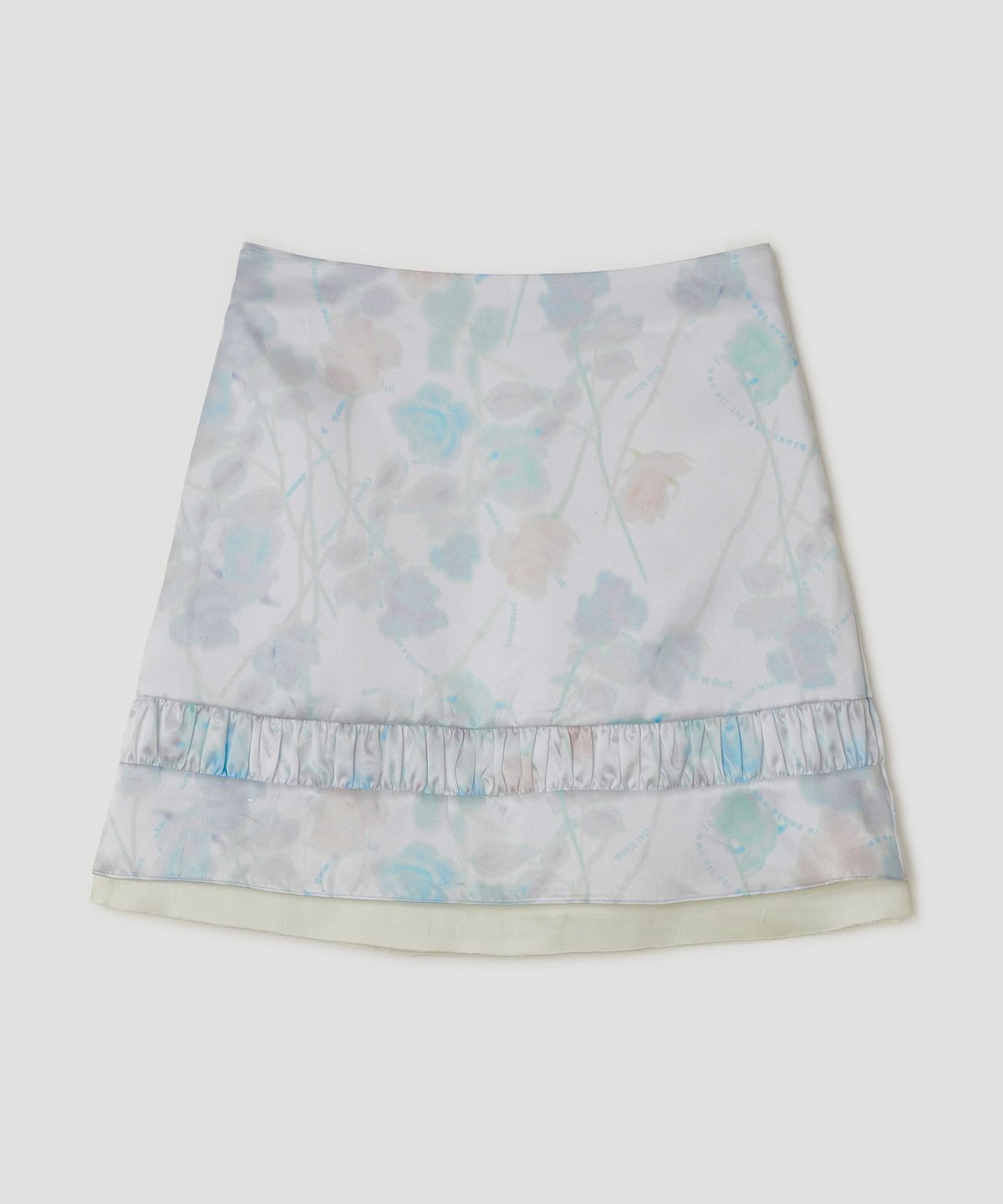 타입서비스(TYPESERVICE) Hazy Petal Shirred Skirt [White]