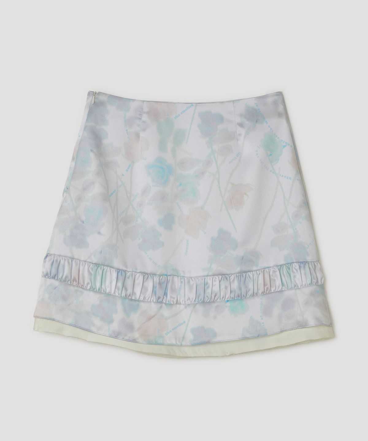 타입서비스(TYPESERVICE) Hazy Petal Shirred Skirt [White]
