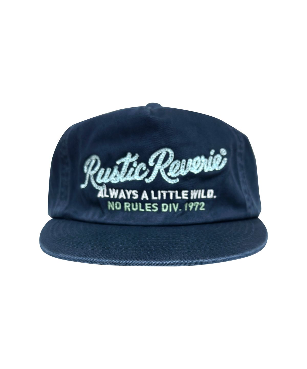 러스틱 레버리(RUSTIC REVERIE) 러스틱 레버리 체인 스티치 워시 캡 [네이비