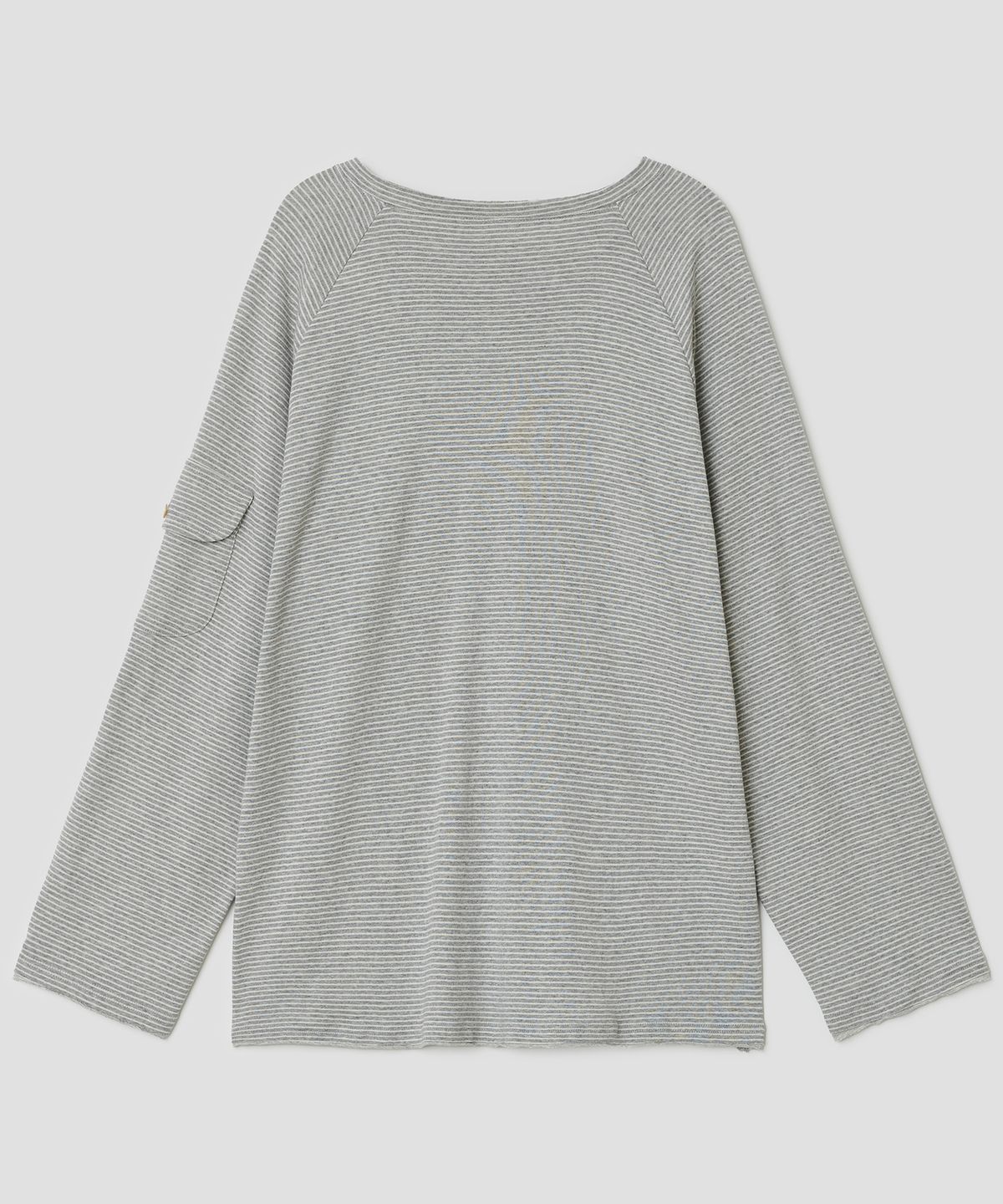타입서비스(TYPESERVICE) Raglan Henley Pocket Top [Gray]