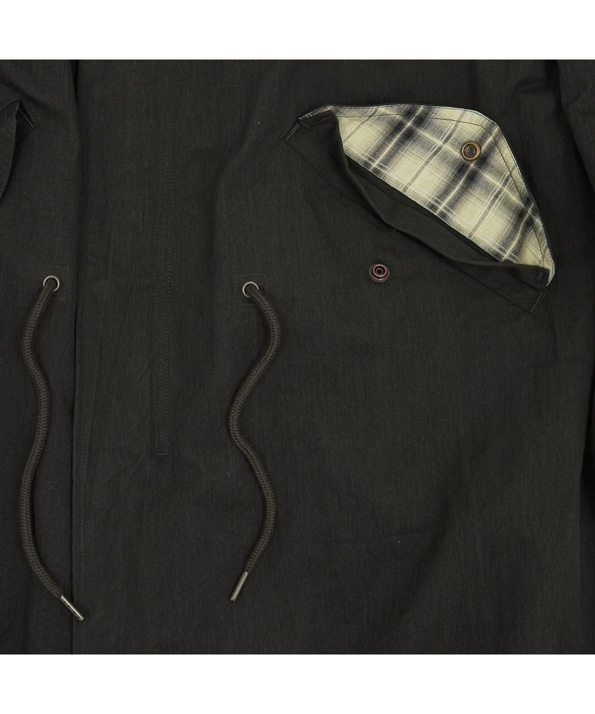 메아(MEA) WASHED FISHTAIL JACKET [DARK BROWN]