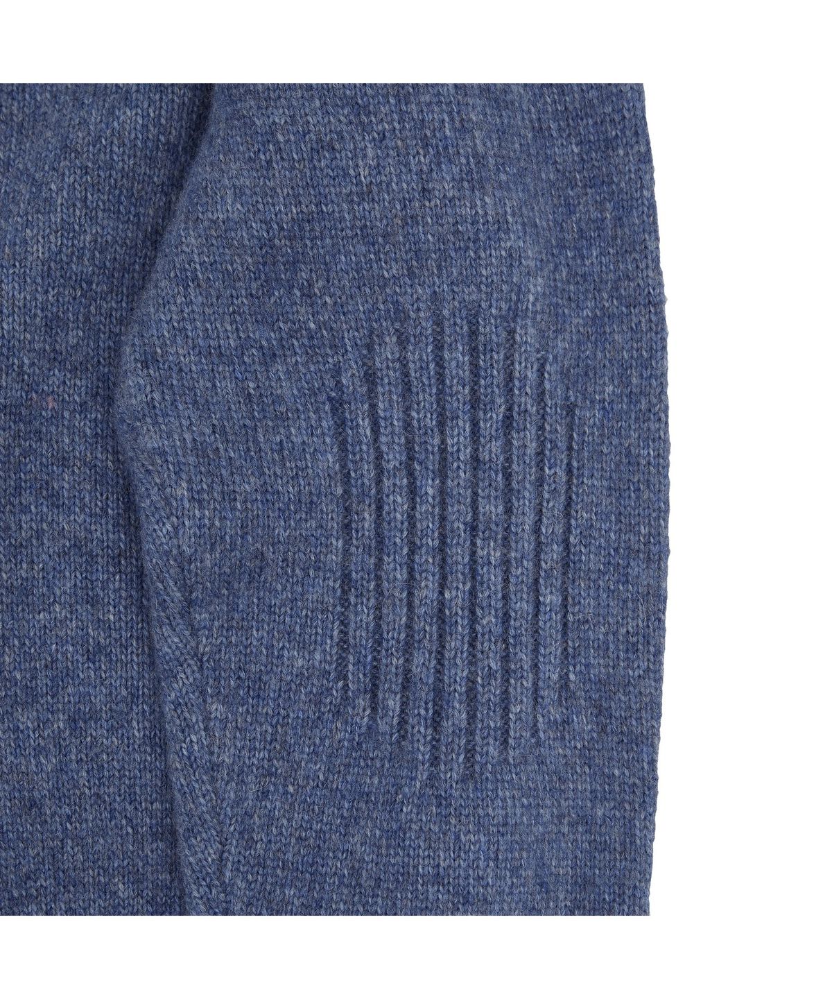 메아(MEA) ALPACA HIGH NECK KNIT ZIP [MELANGE BLUE]