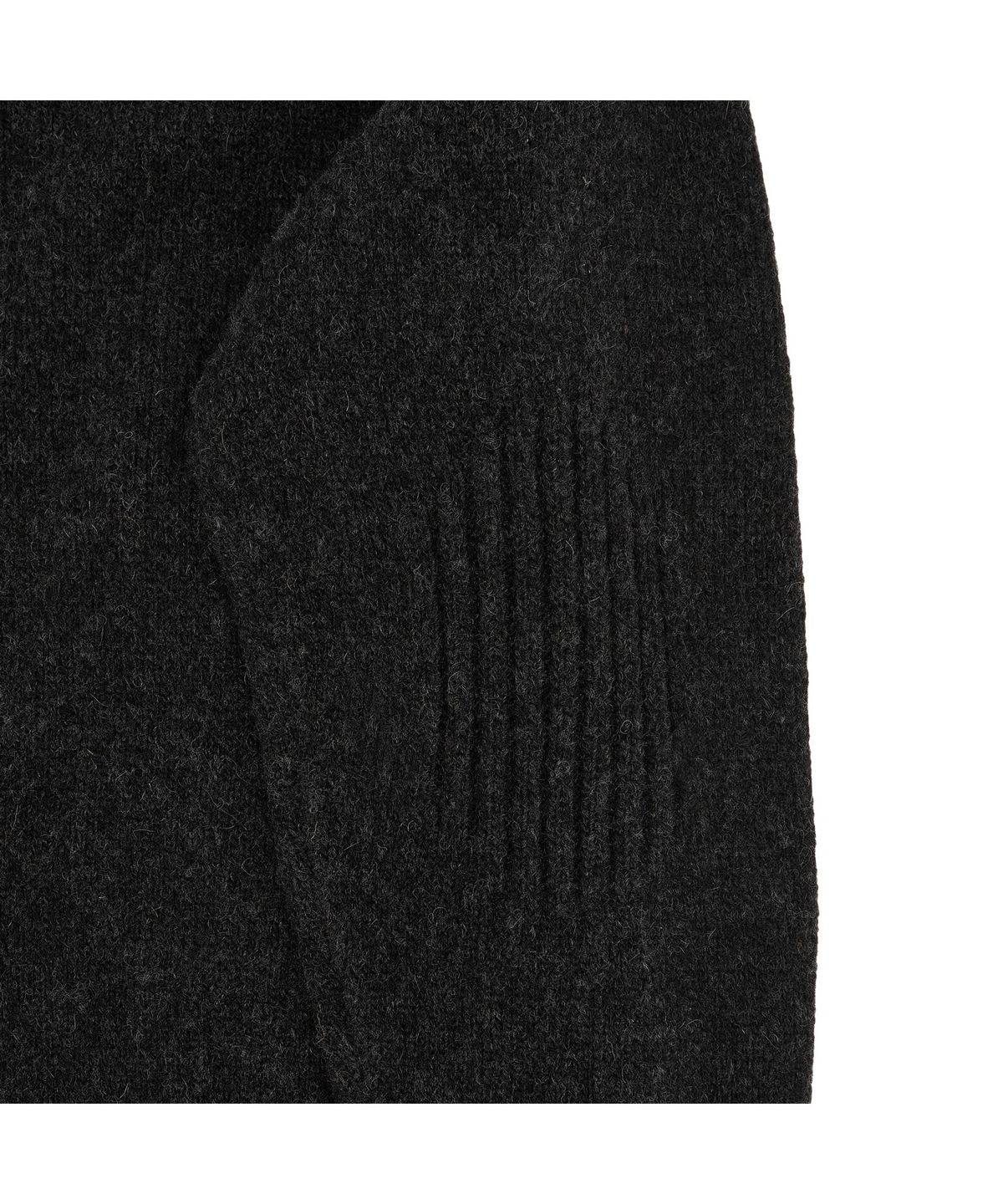 메아(MEA) ALPACA HIGH NECK KNIT ZIP [CHARCOAL]