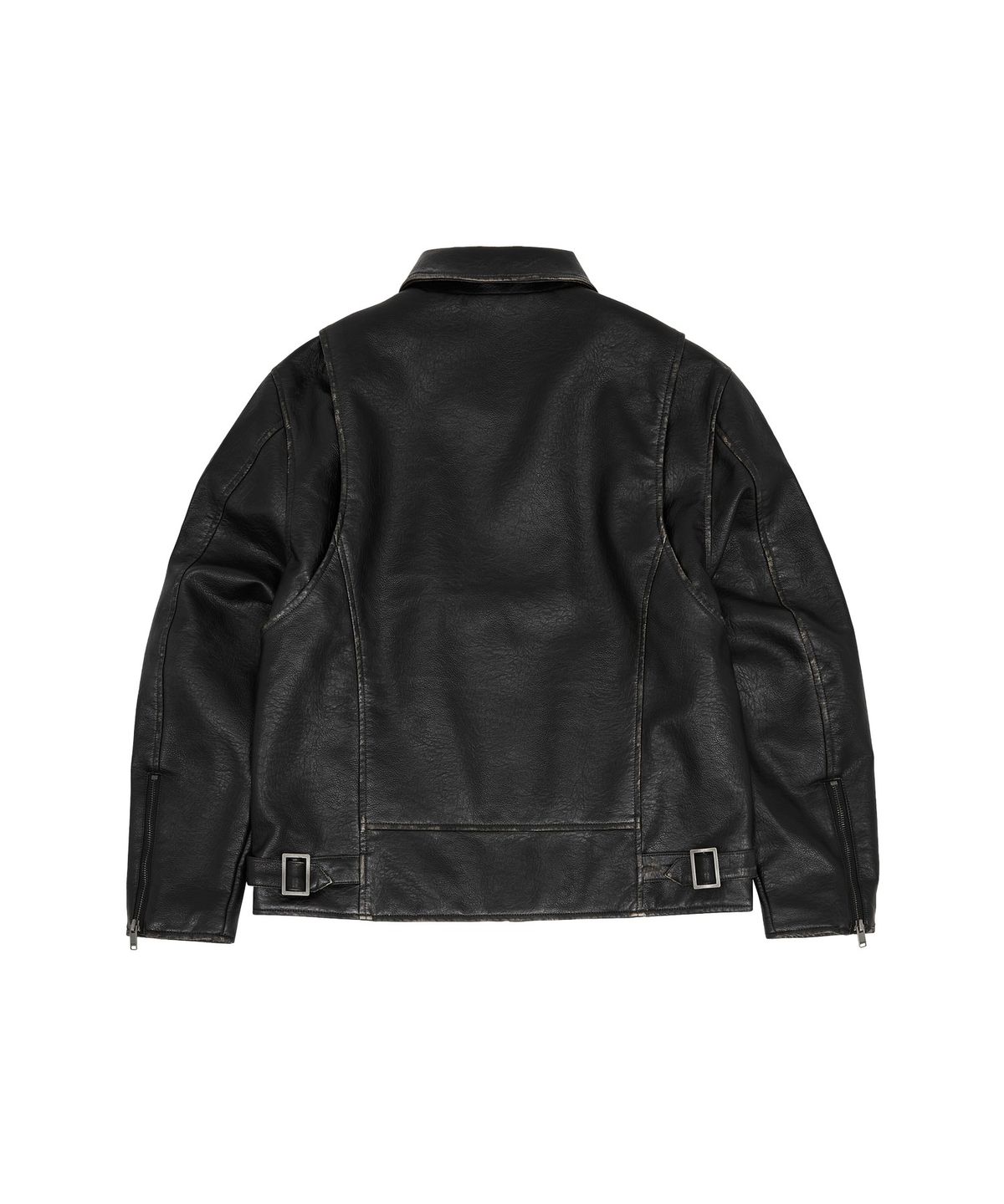 메아(MEA) STUD VINTAGE LEATHER JACKET [BLACK]