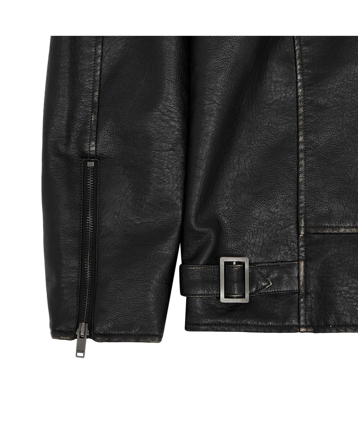 메아(MEA) STUD VINTAGE LEATHER JACKET [BLACK]