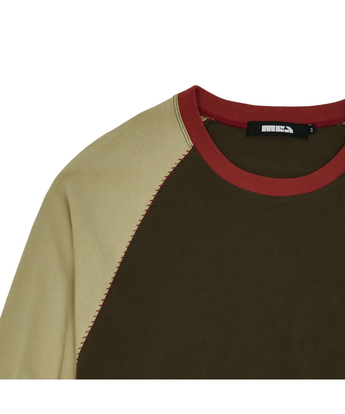 메아(MEA) 3 COLOR RAGLAN STITCH L/S [LEMON]