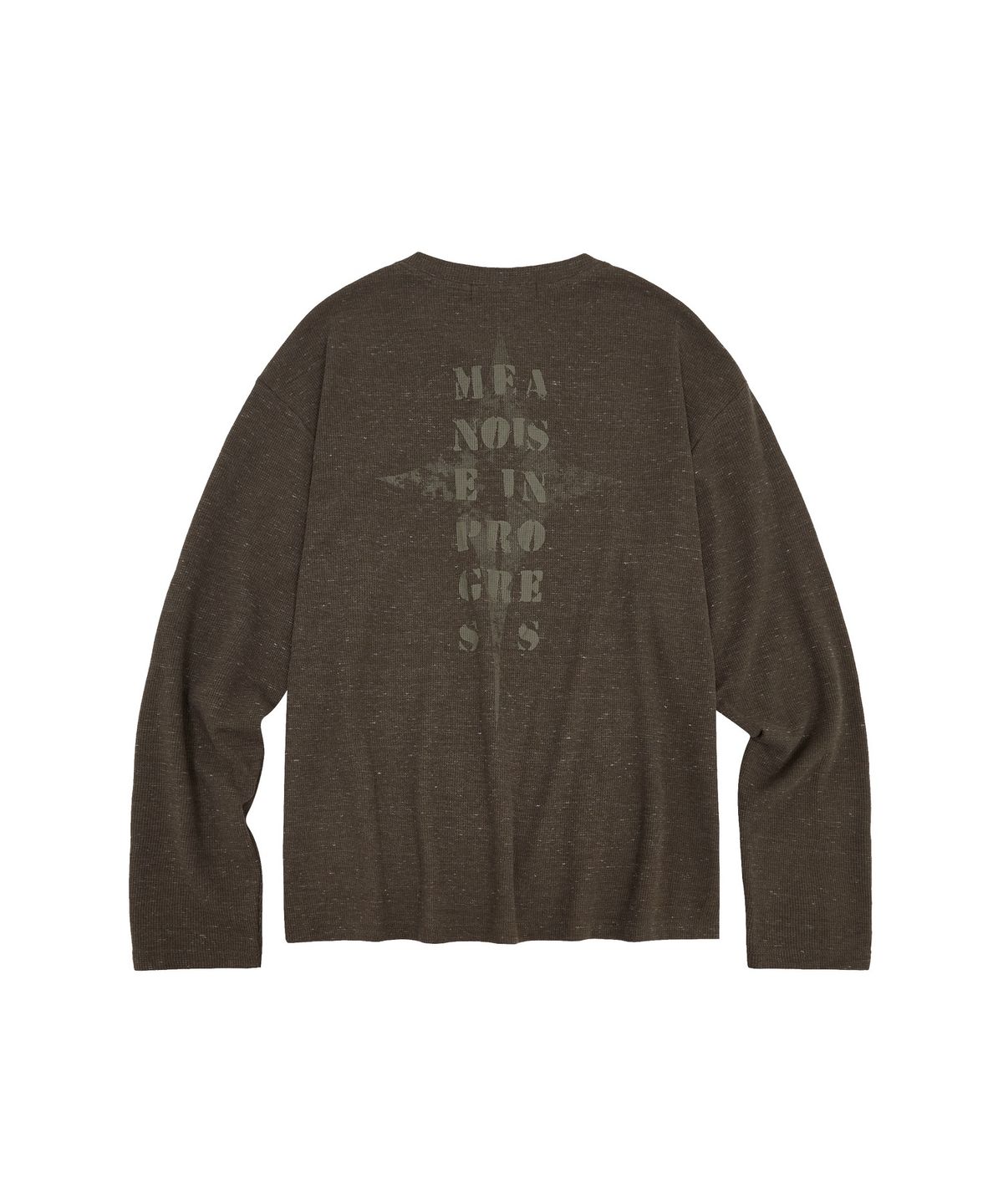 메아(MEA) THERMAL HENLEY NECK L/S [BROWN]