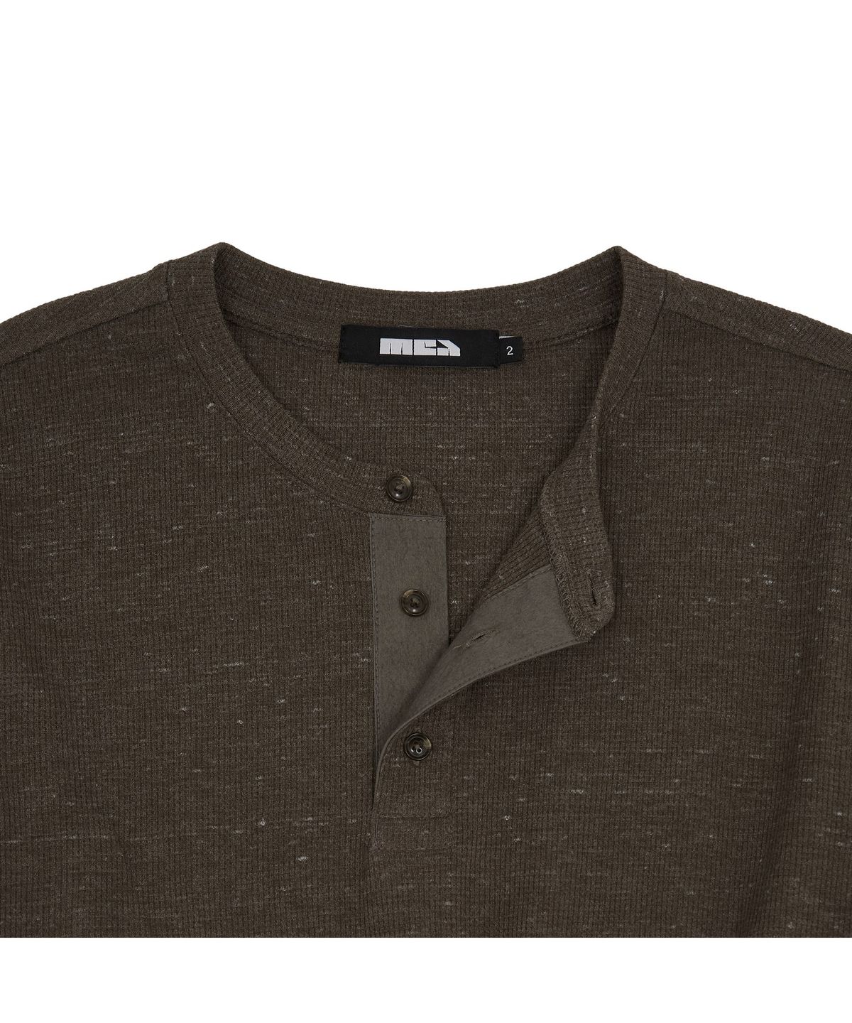 메아(MEA) THERMAL HENLEY NECK L/S [BROWN]