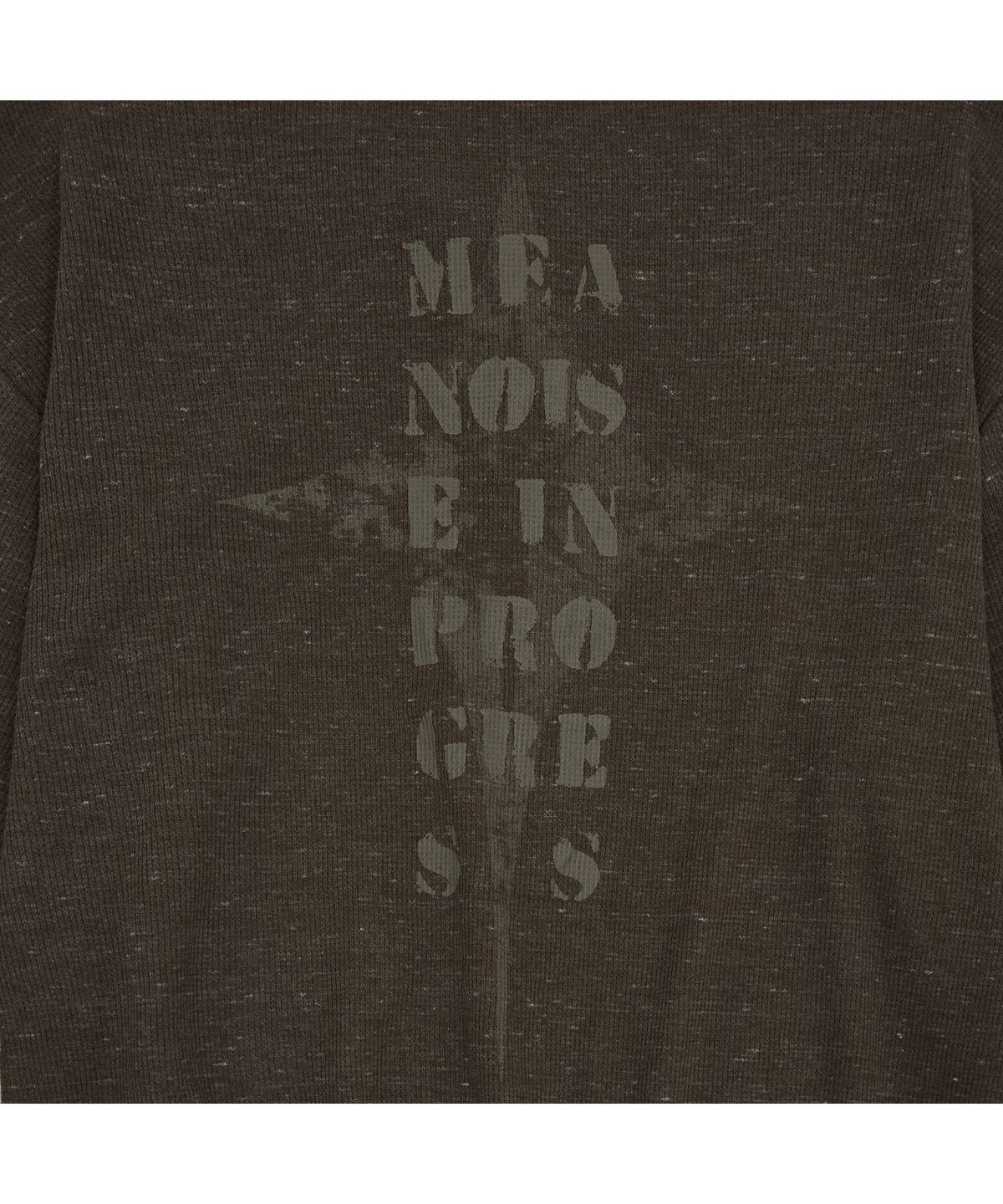 메아(MEA) THERMAL HENLEY NECK L/S [BROWN]