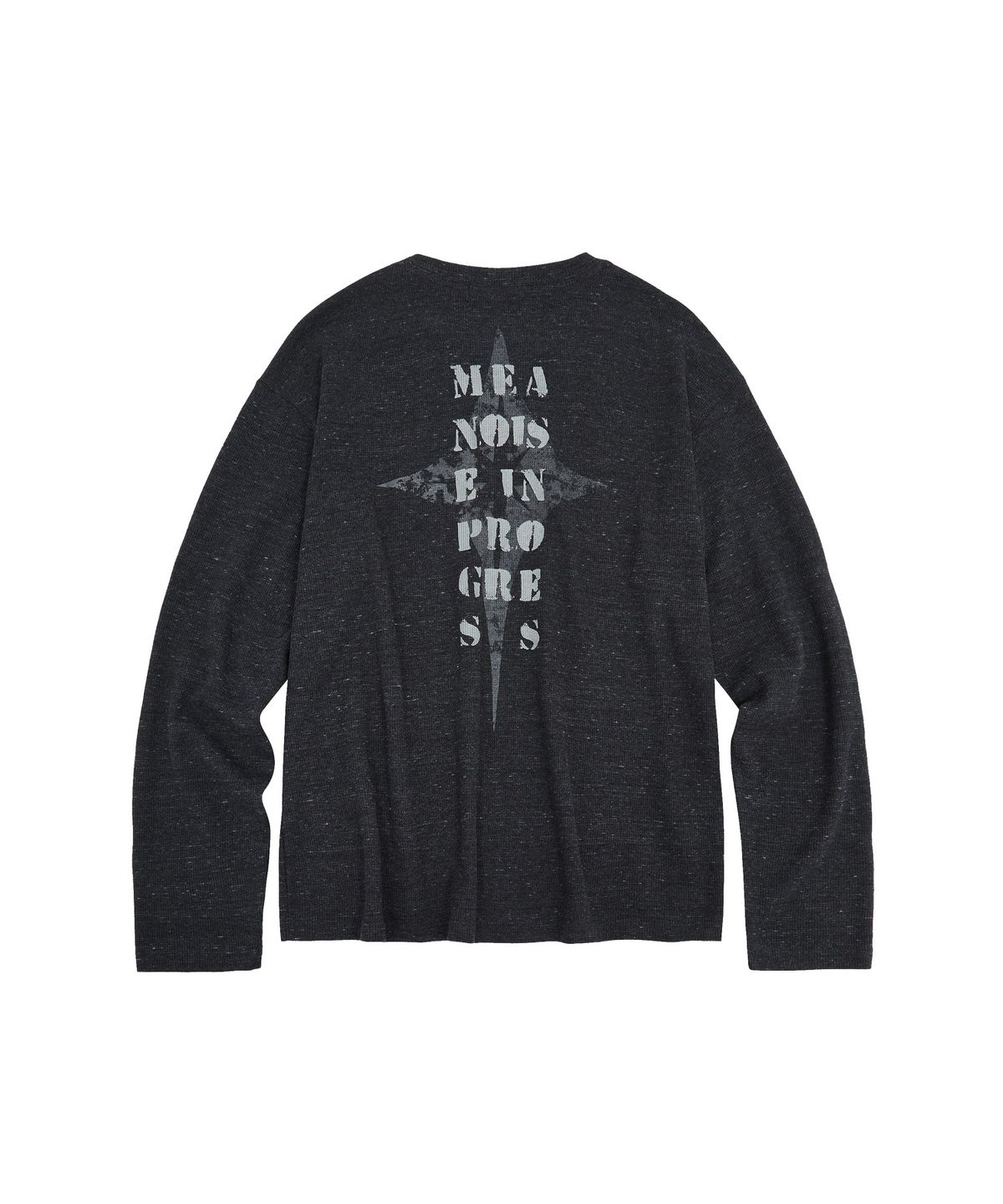 메아(MEA) THERMAL HENLEY NECK L/S [CHARCOAL]