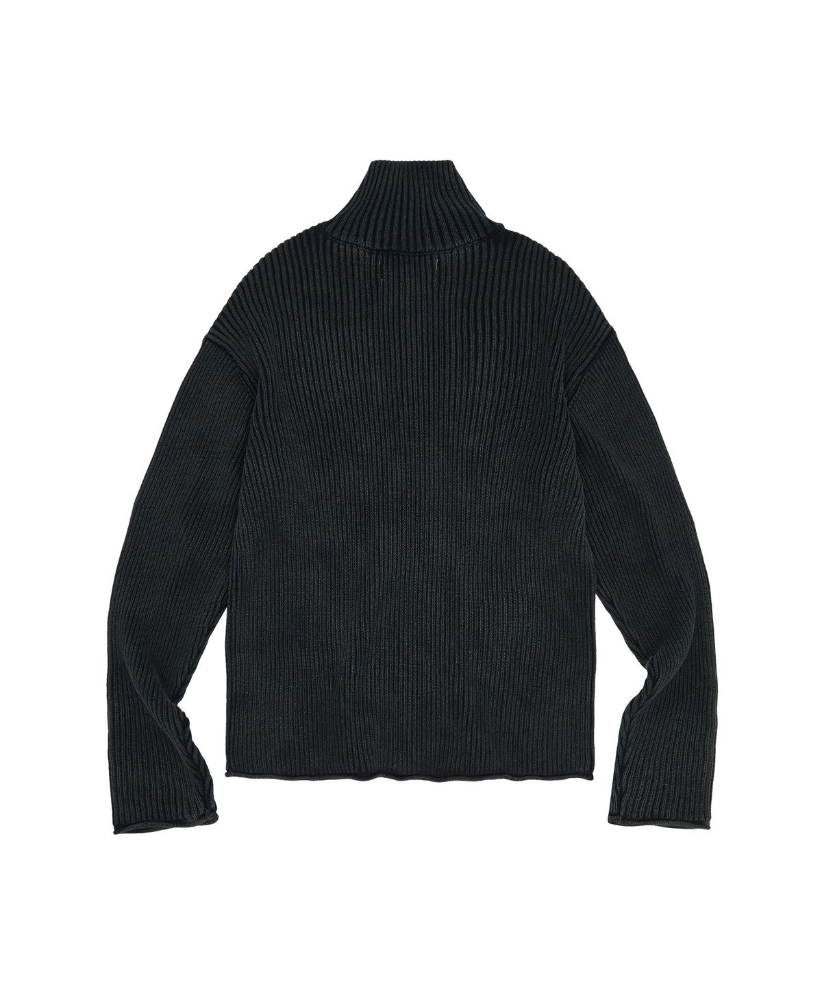 메아(MEA) HIGH NECK HENLEY KNIT [NAVY]