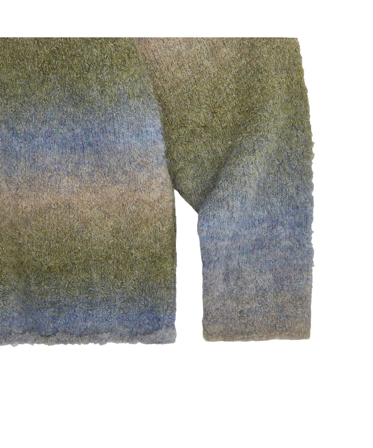 메아(MEA) BOUCLE MOCK NECK WOOL SWEATER [OLIVE]