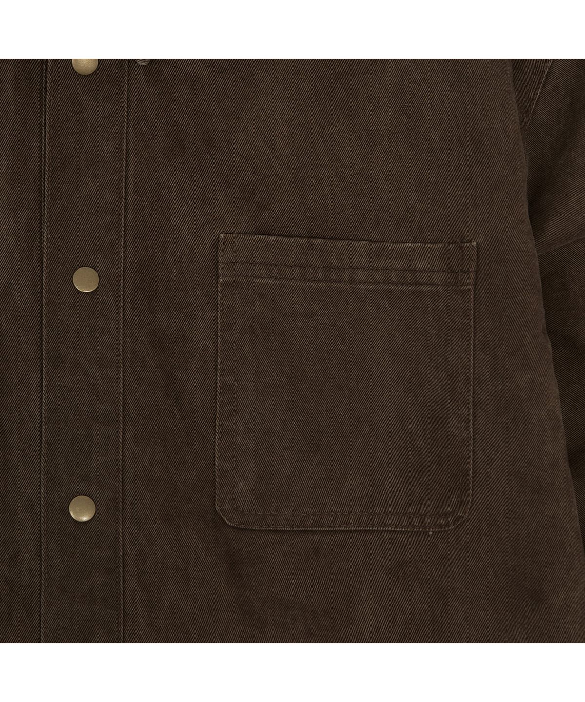 메아(MEA) VINTAGE WASHED SHIRT [BROWN]