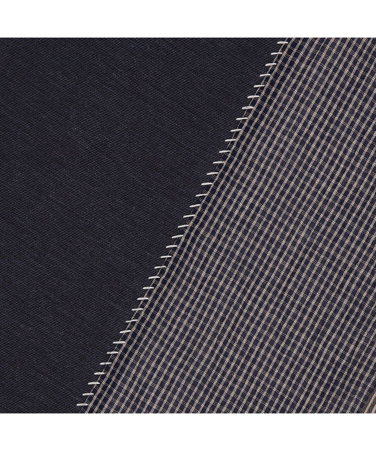 메아(MEA) PATCHWORK PATTERN MUFFLER [NAVY]
