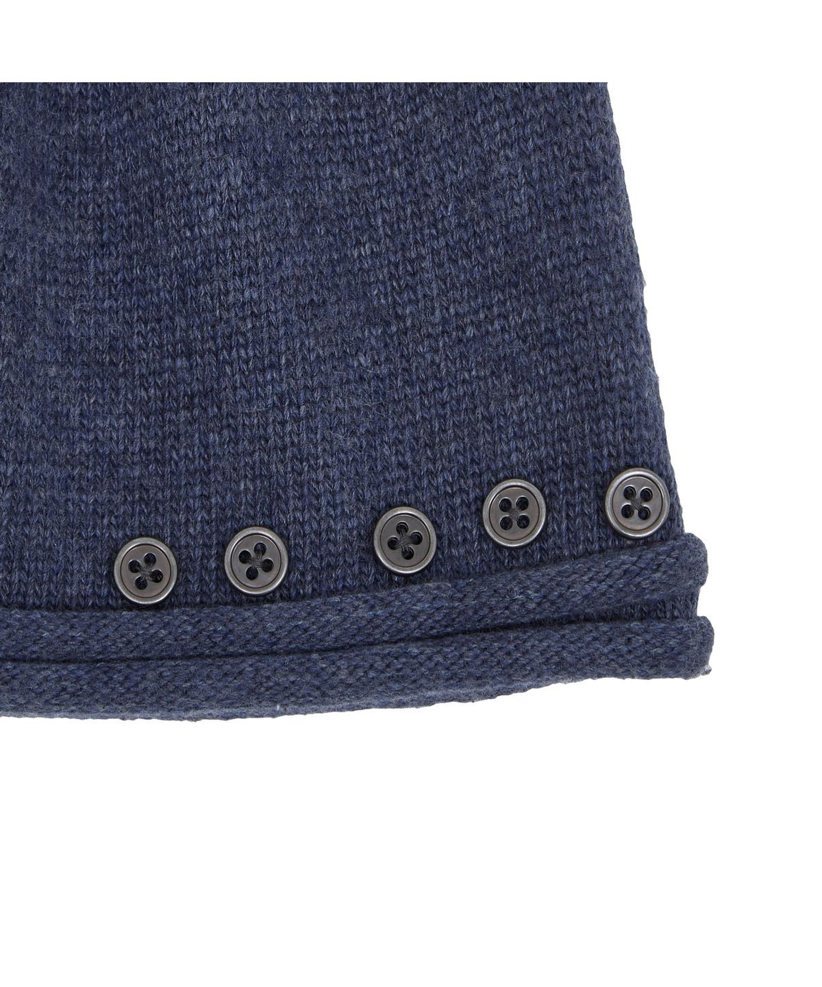 메아(MEA) WOOL LAYERED BUTTON BEANIE [DUTCH BLUE]
