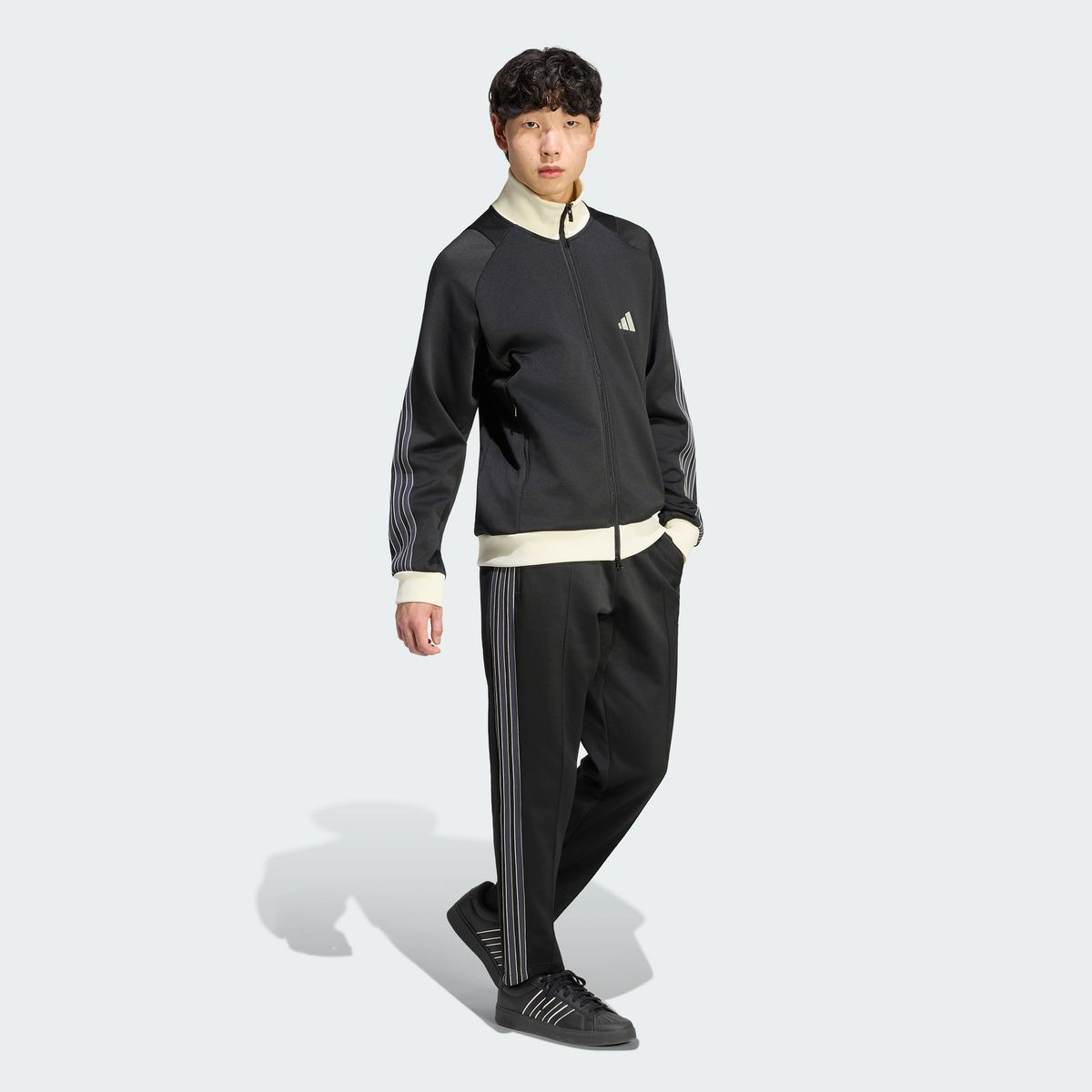 아디다스(ADIDAS) 스타디움 레귤러 핏 피케 풀 렝스 오픈 헴 트랙 팬츠 KV5918