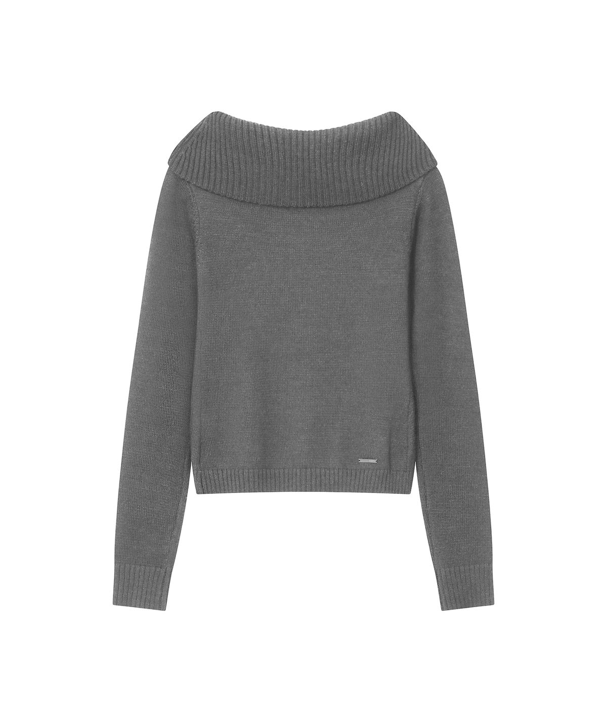미세키서울(MISEKI SEOUL) Button off shoulder knit GREY