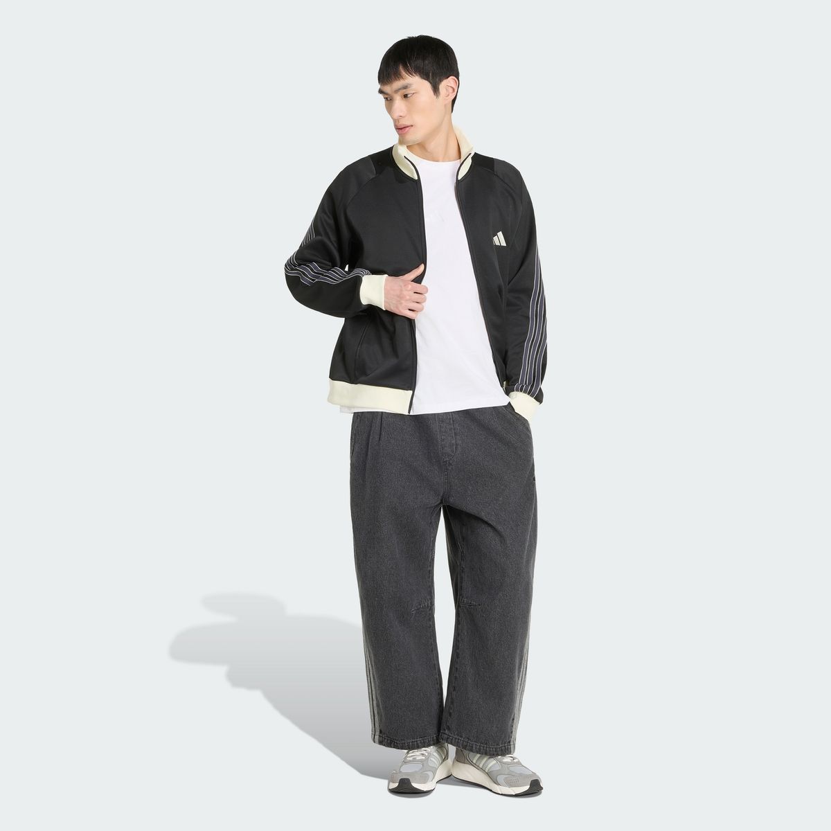 아디다스(ADIDAS) 스태디움 레귤러 핏 피케 트랙 탑 KV5898