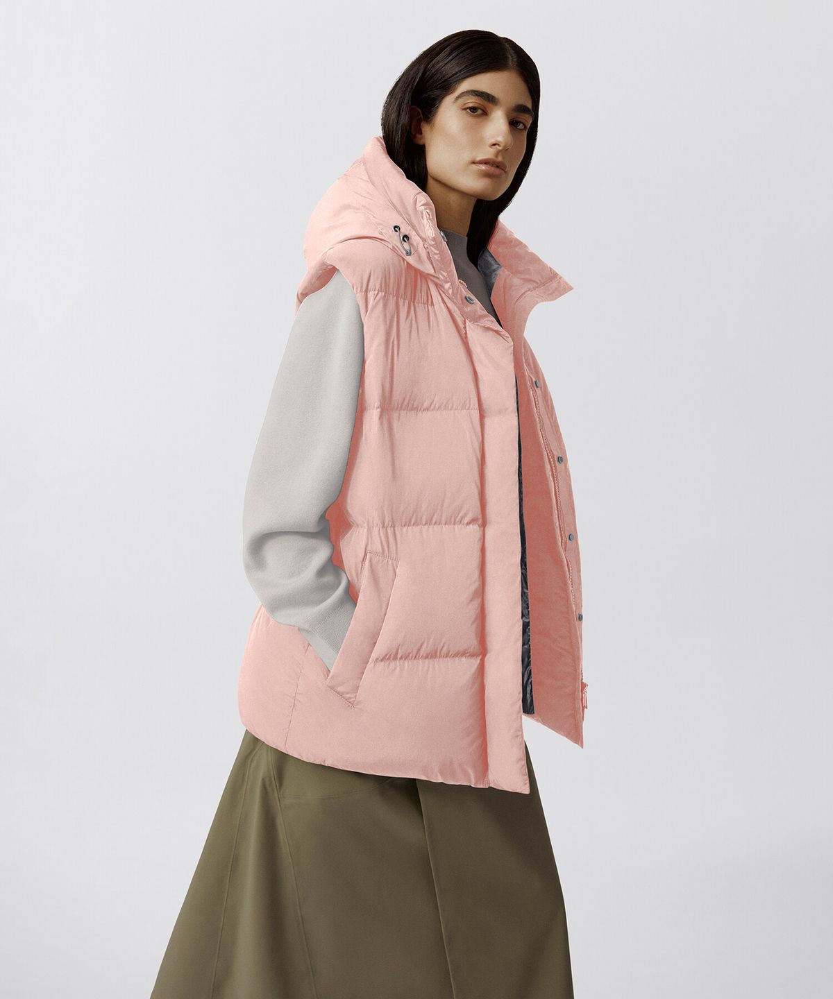캐나다구스(CANADAGOOSE) 여성 레일라 베스트(Melange Pink)_Q246AWVT02MPB
