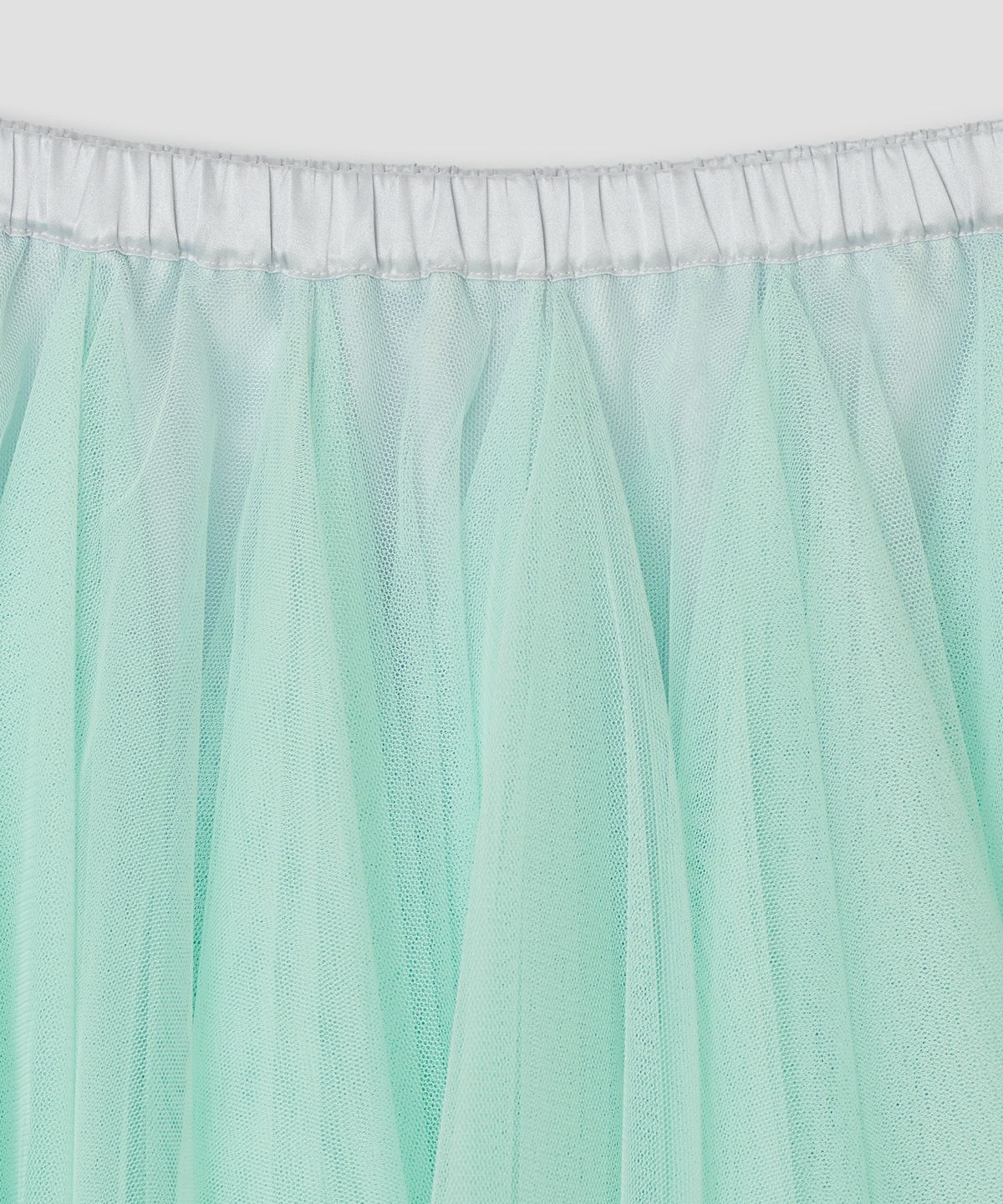 타입서비스(TYPESERVICE) Asymmetric Mesh Skirt [Mint]