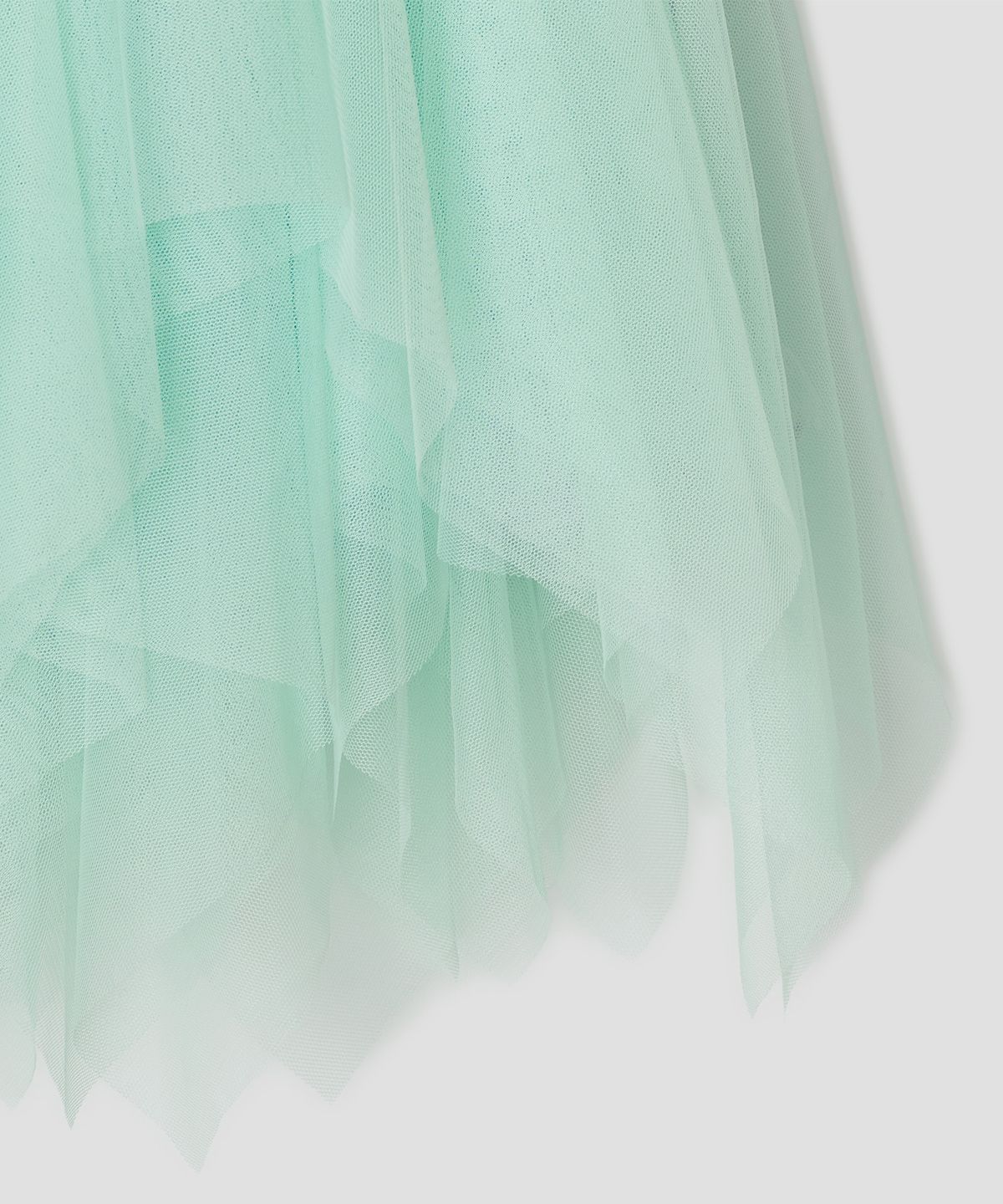 타입서비스(TYPESERVICE) Asymmetric Mesh Skirt [Mint]