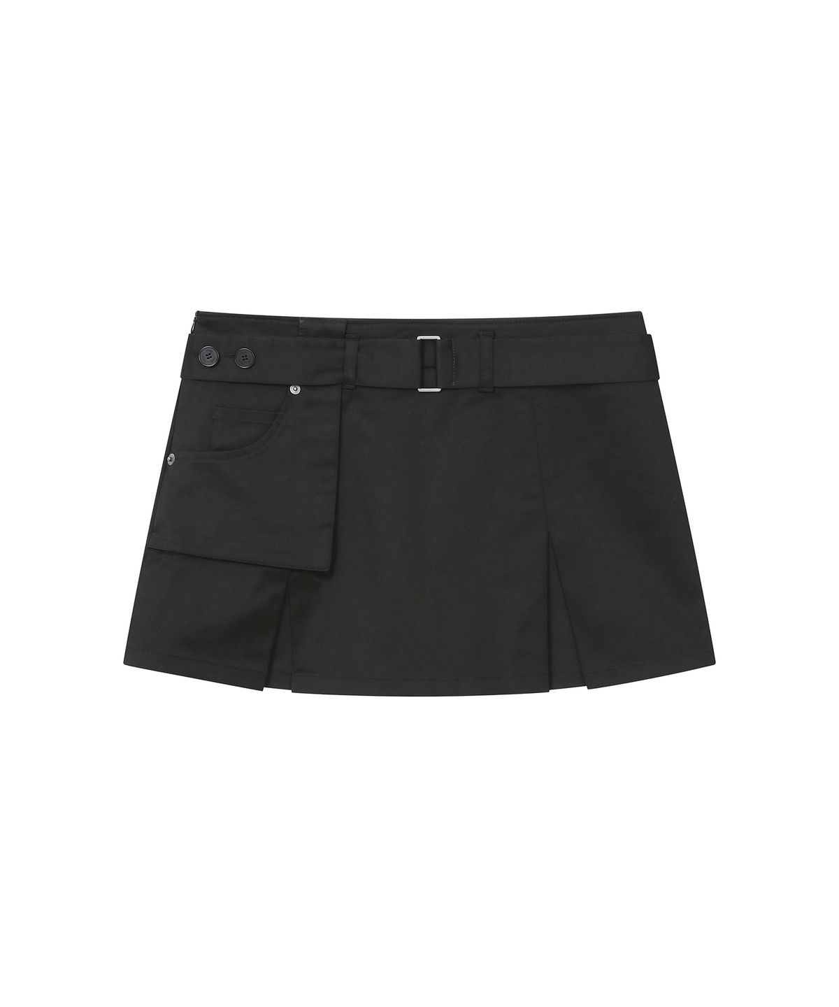 미세키서울(MISEKI SEOUL) One pocket layered skirt pants SET BLACK