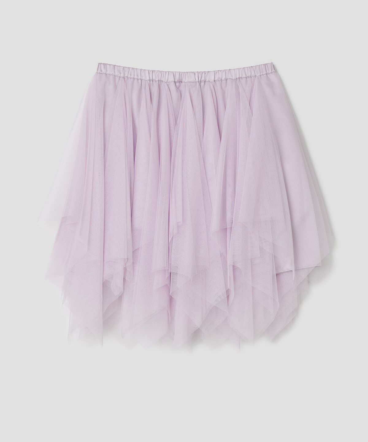 타입서비스(TYPESERVICE) Asymmetric Mesh Skirt [Purple]