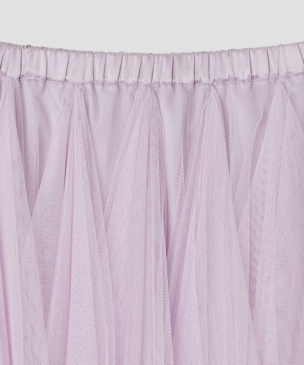 타입서비스(TYPESERVICE) Asymmetric Mesh Skirt [Purple]