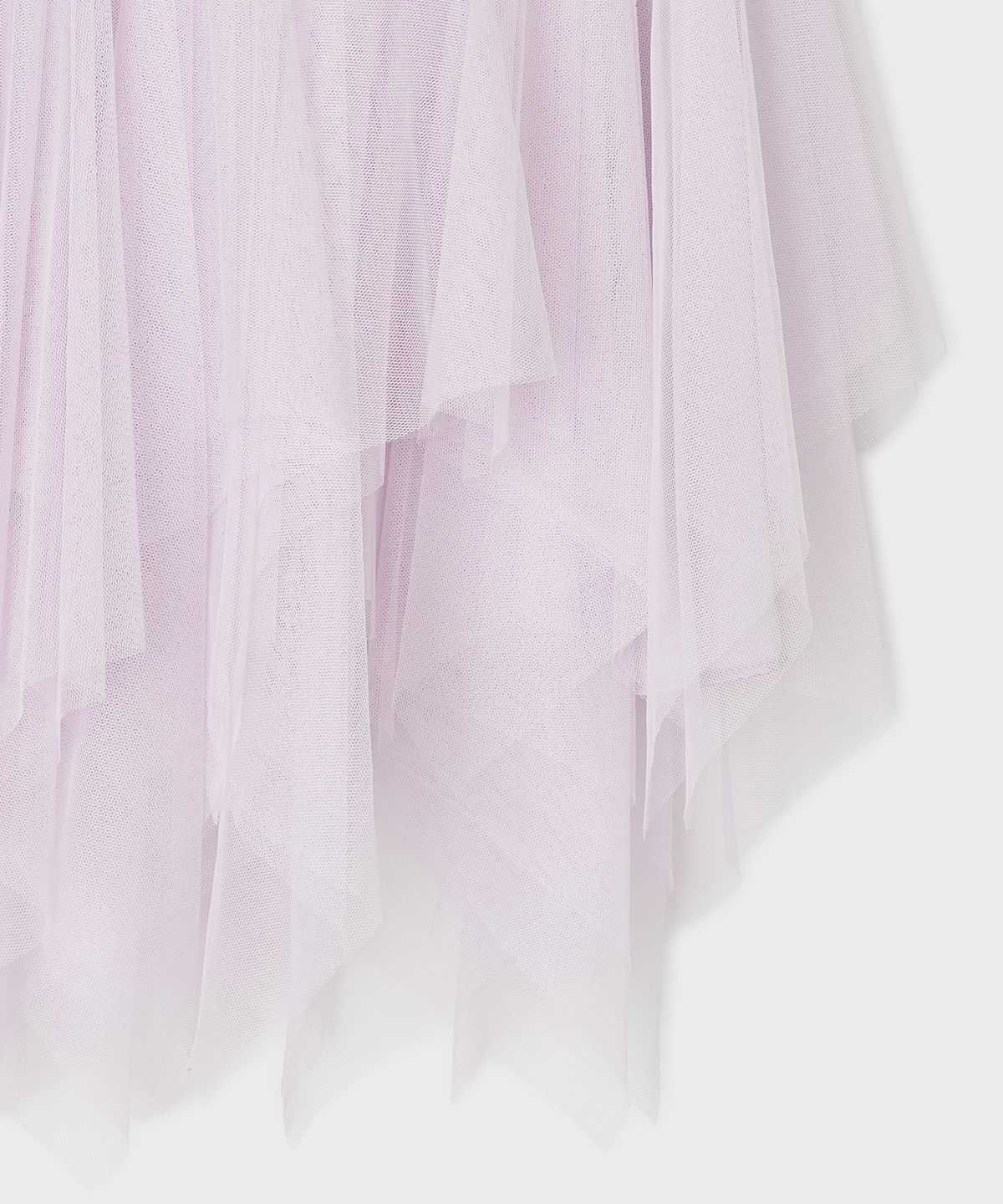 타입서비스(TYPESERVICE) Asymmetric Mesh Skirt [Purple]