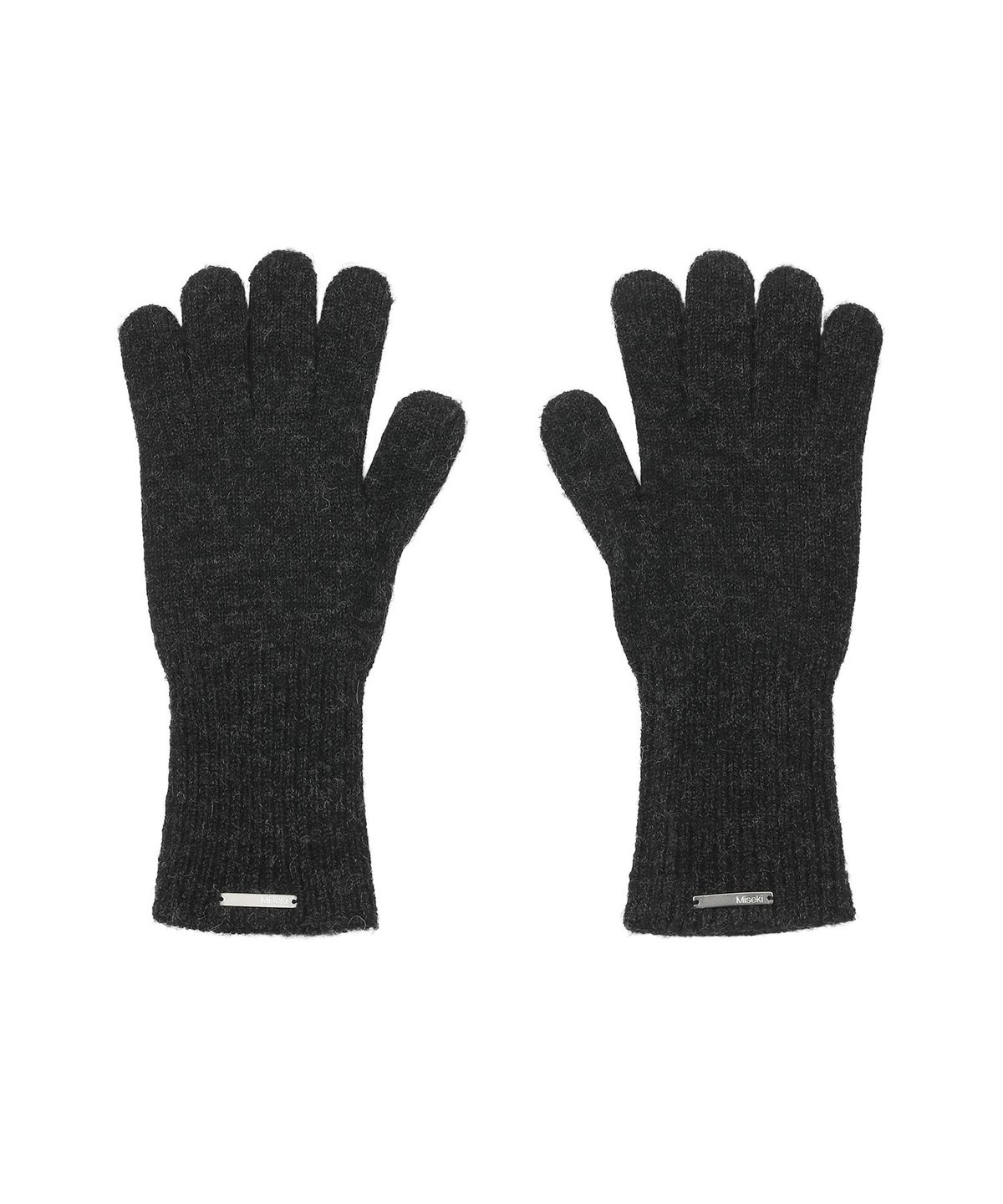 미세키서울(MISEKI SEOUL) Button knit hand warmer SET BLACK