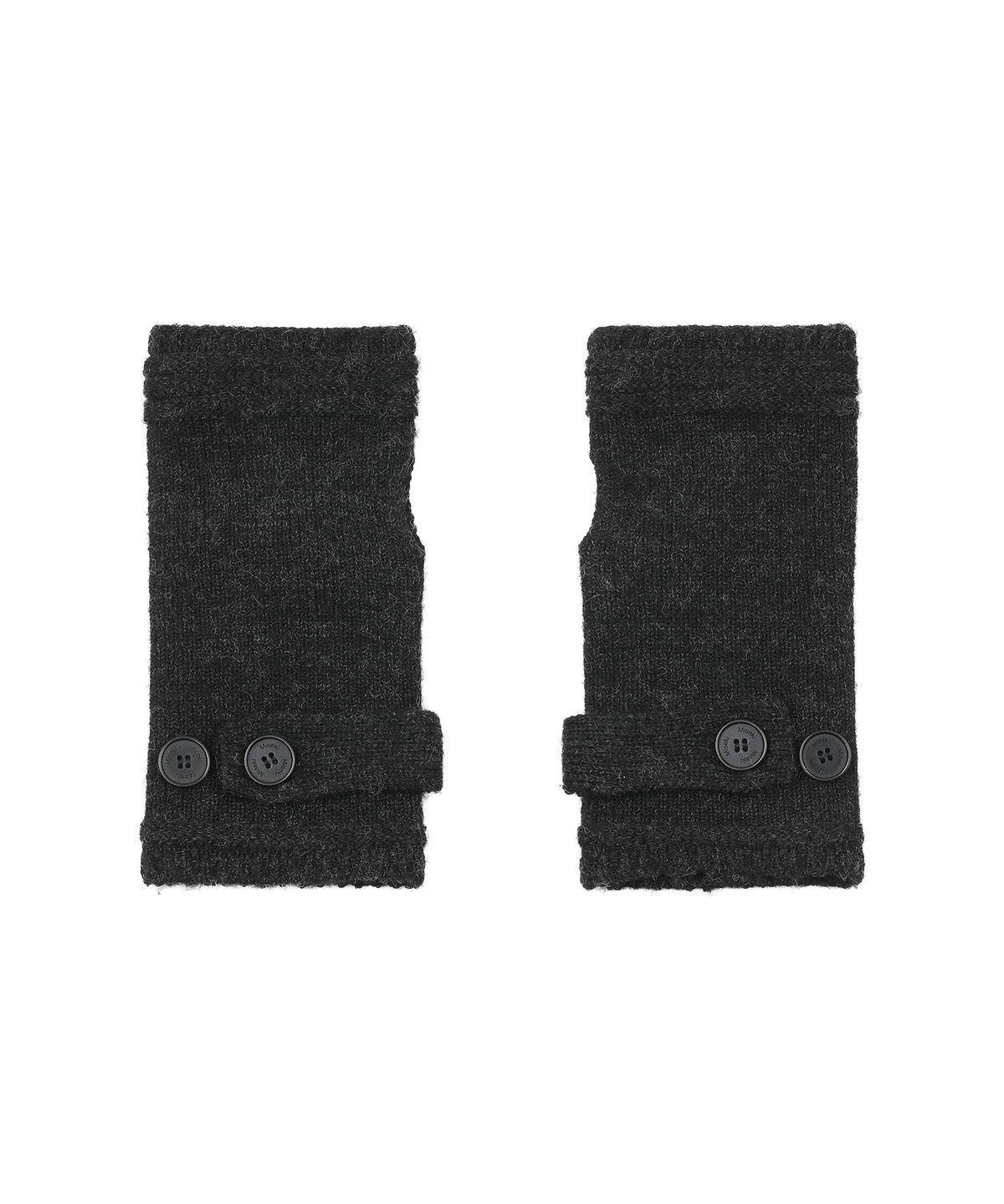 미세키서울(MISEKI SEOUL) Button knit hand warmer SET BLACK