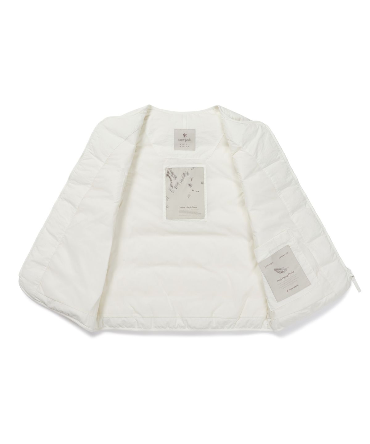 스노우피크 어패럴(SNOWPEAK APPAREL) 랜드 여성 경량 다운 베스트 (S26WWGDV61) Ivory
