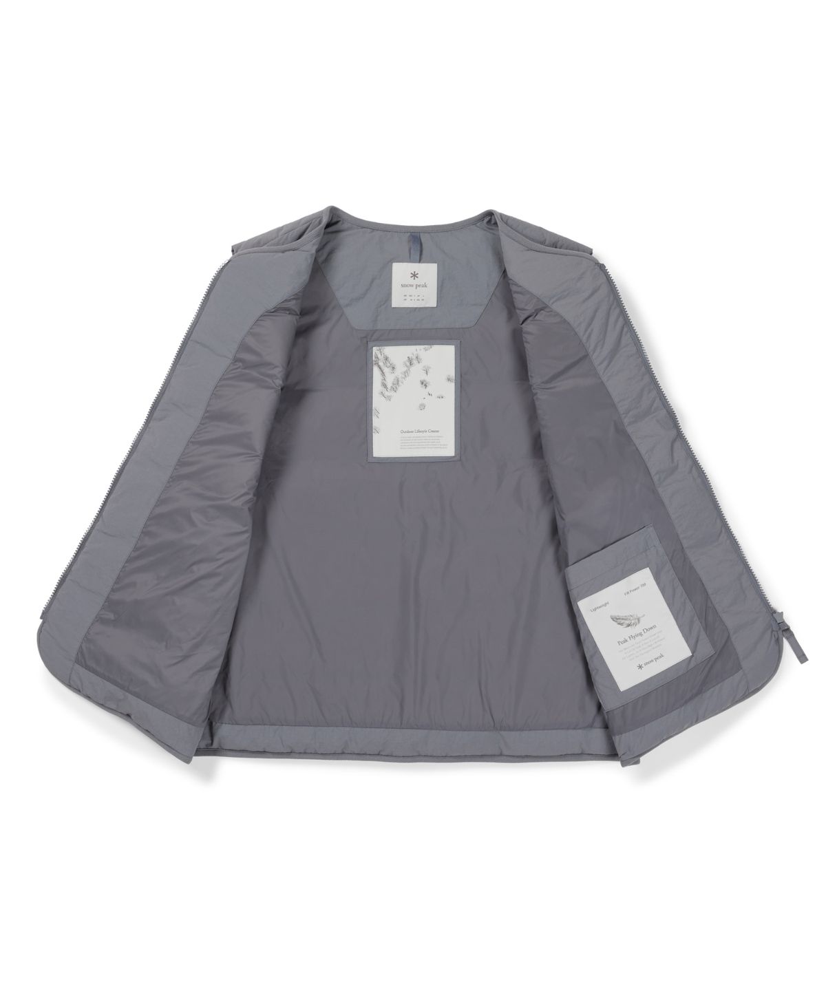 스노우피크 어패럴(SNOWPEAK APPAREL) 랜드 경량 다운 베스트 (S26WMGDV60) Gray Blue
