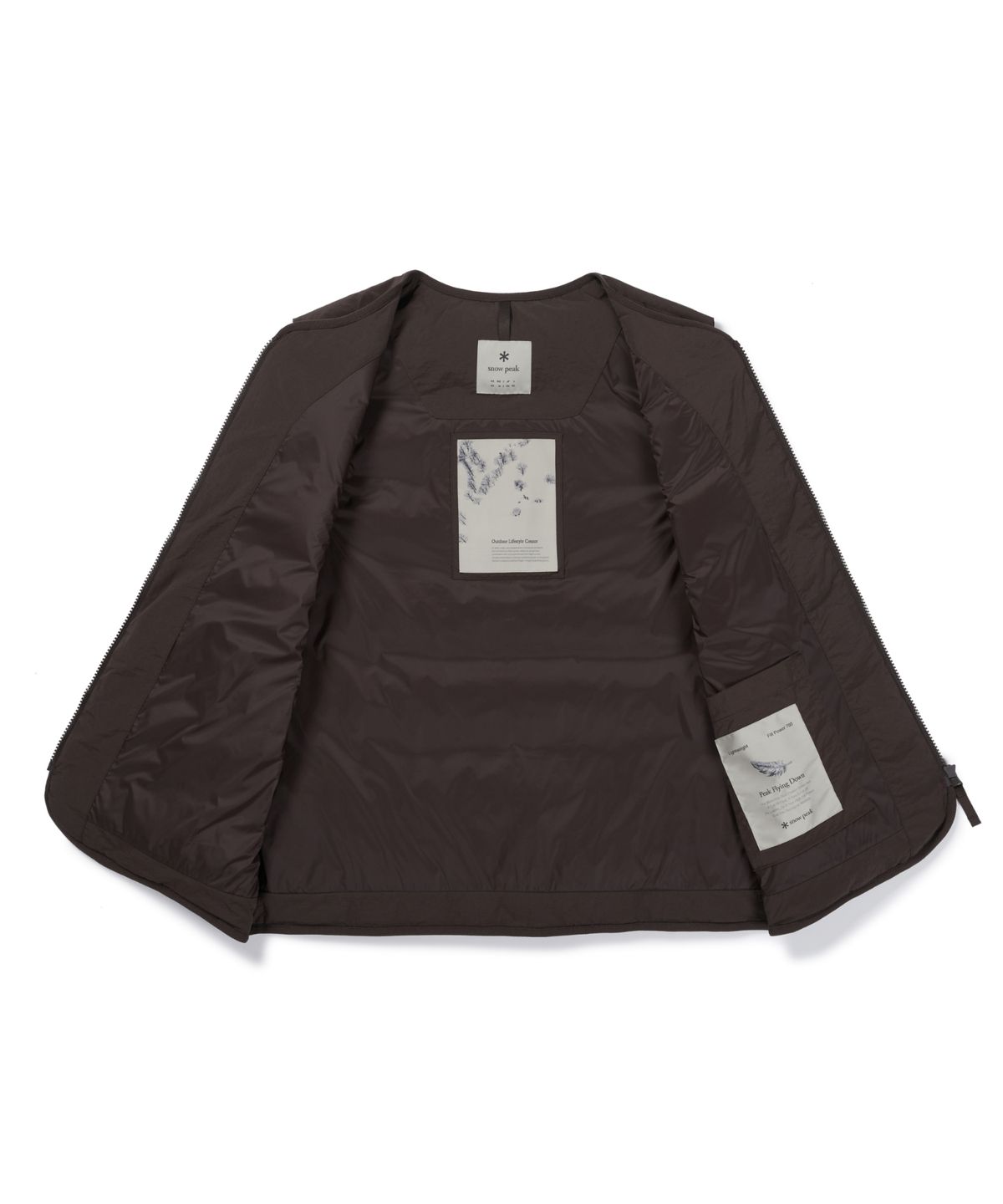 스노우피크 어패럴(SNOWPEAK APPAREL) 랜드 경량 다운 베스트 (S26WMGDV60) Choco Brown
