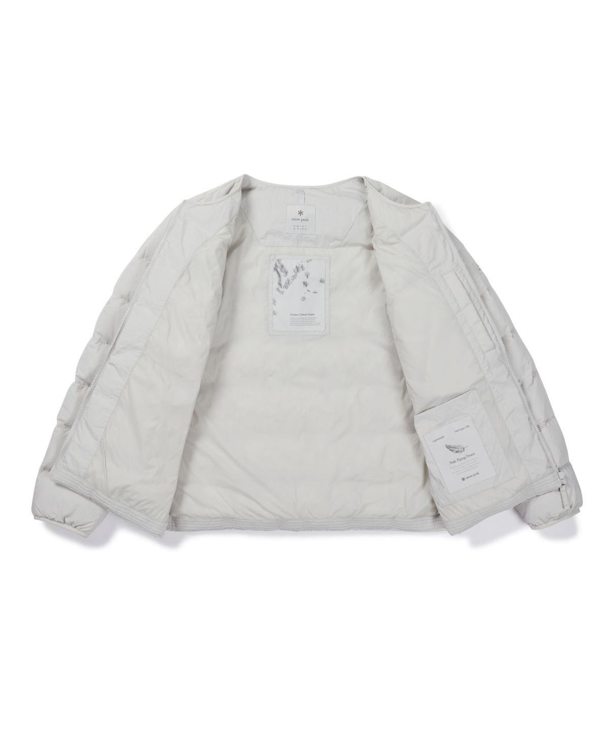 스노우피크 어패럴(SNOWPEAK APPAREL) 랜드 경량 다운 자켓 (S26WMGDJ60) Stone Gray