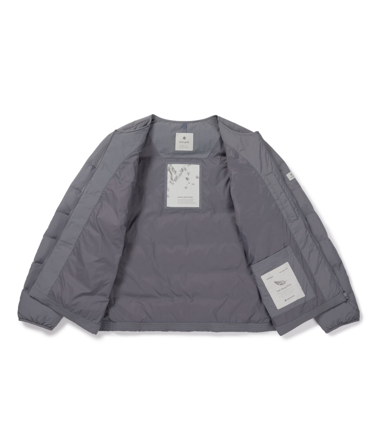 스노우피크 어패럴(SNOWPEAK APPAREL) 랜드 경량 다운 자켓 (S26WMGDJ60) Gray Blue