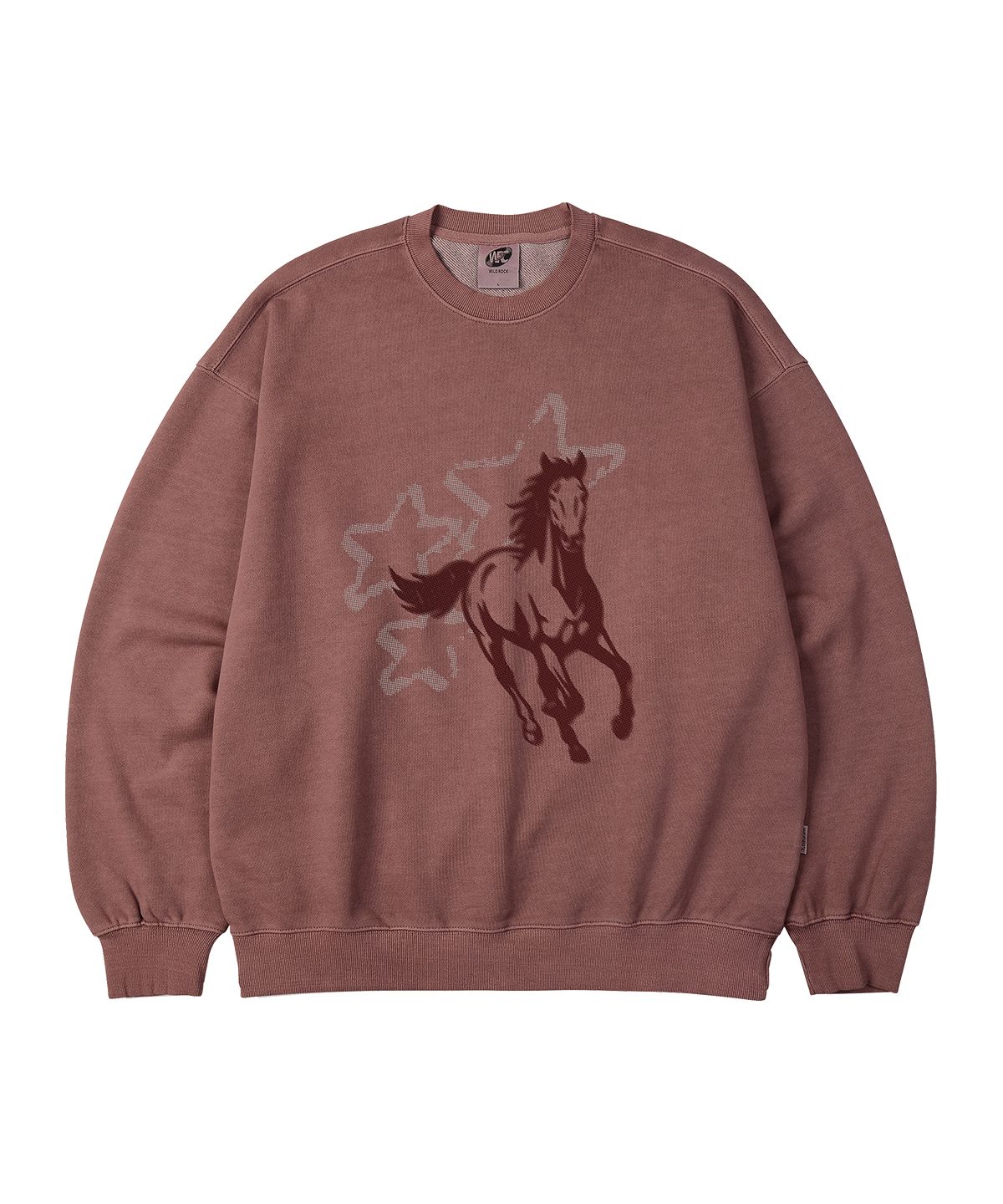 와일드락(WILDROCK) Star Horse 피그먼트 오버핏 맨투맨_5 COL