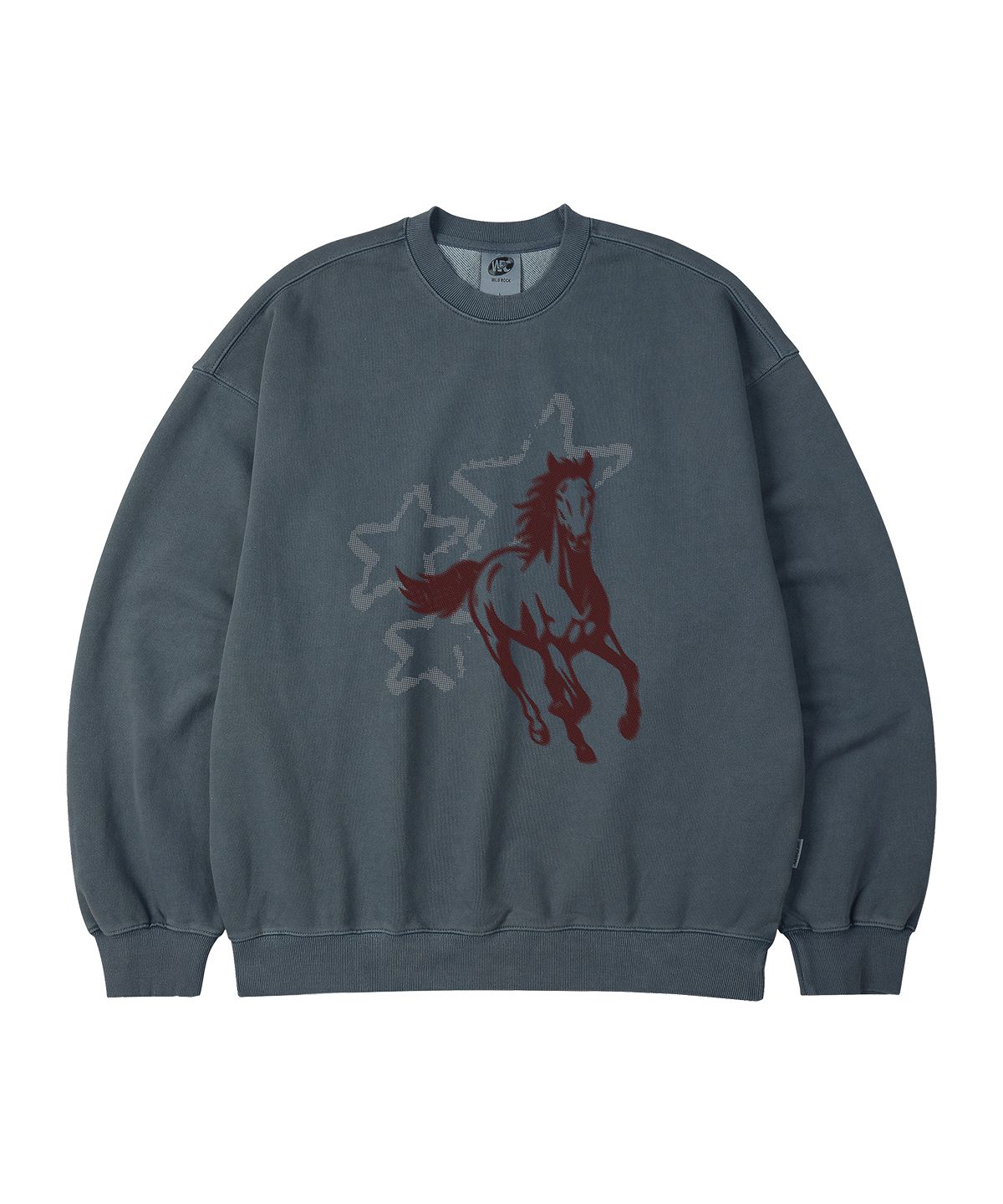 와일드락(WILDROCK) Star Horse 피그먼트 오버핏 맨투맨_5 COL